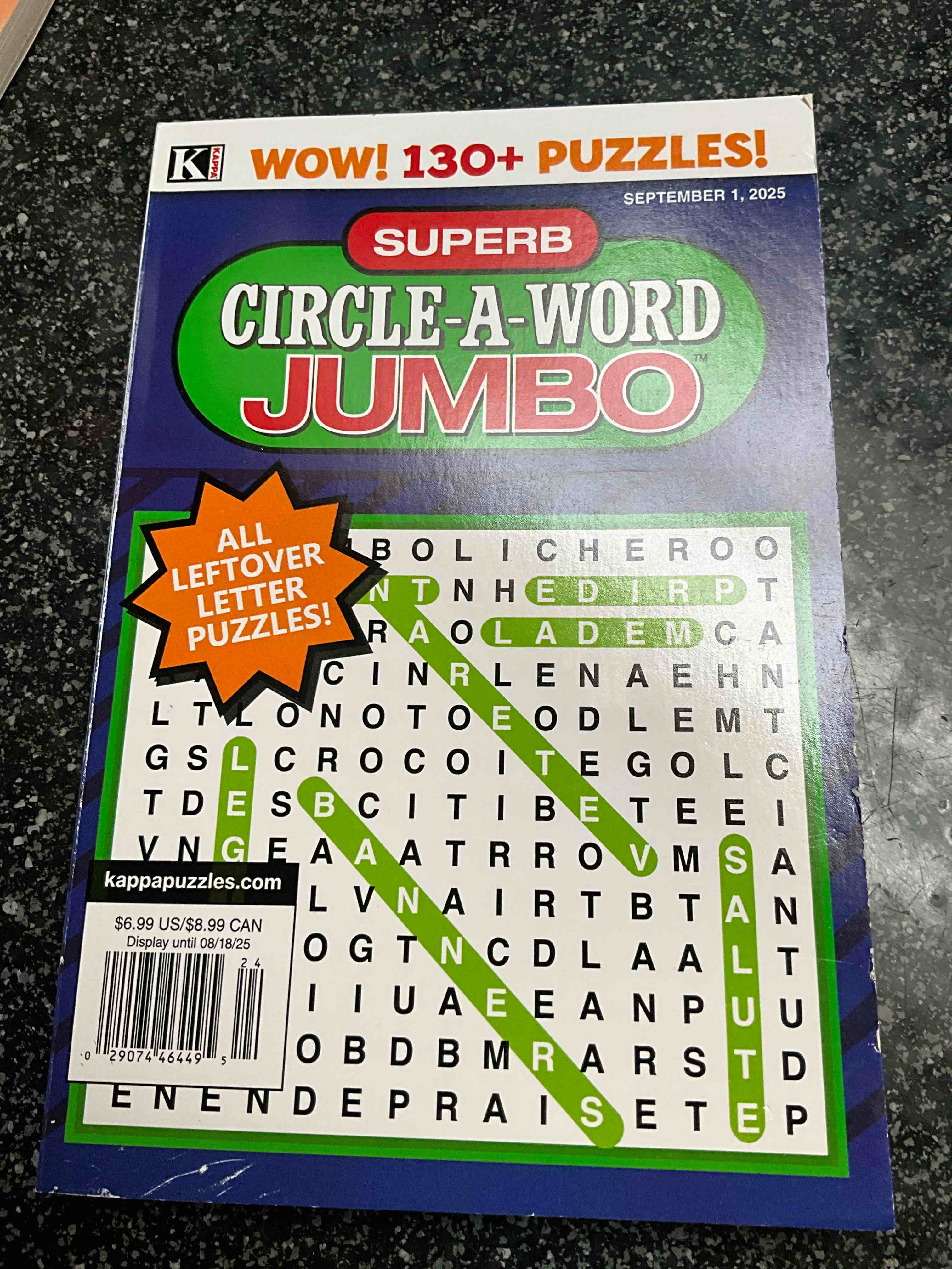 Kappa - WOW 139+ Puzzles - Superb Circle A Word Jumbo 