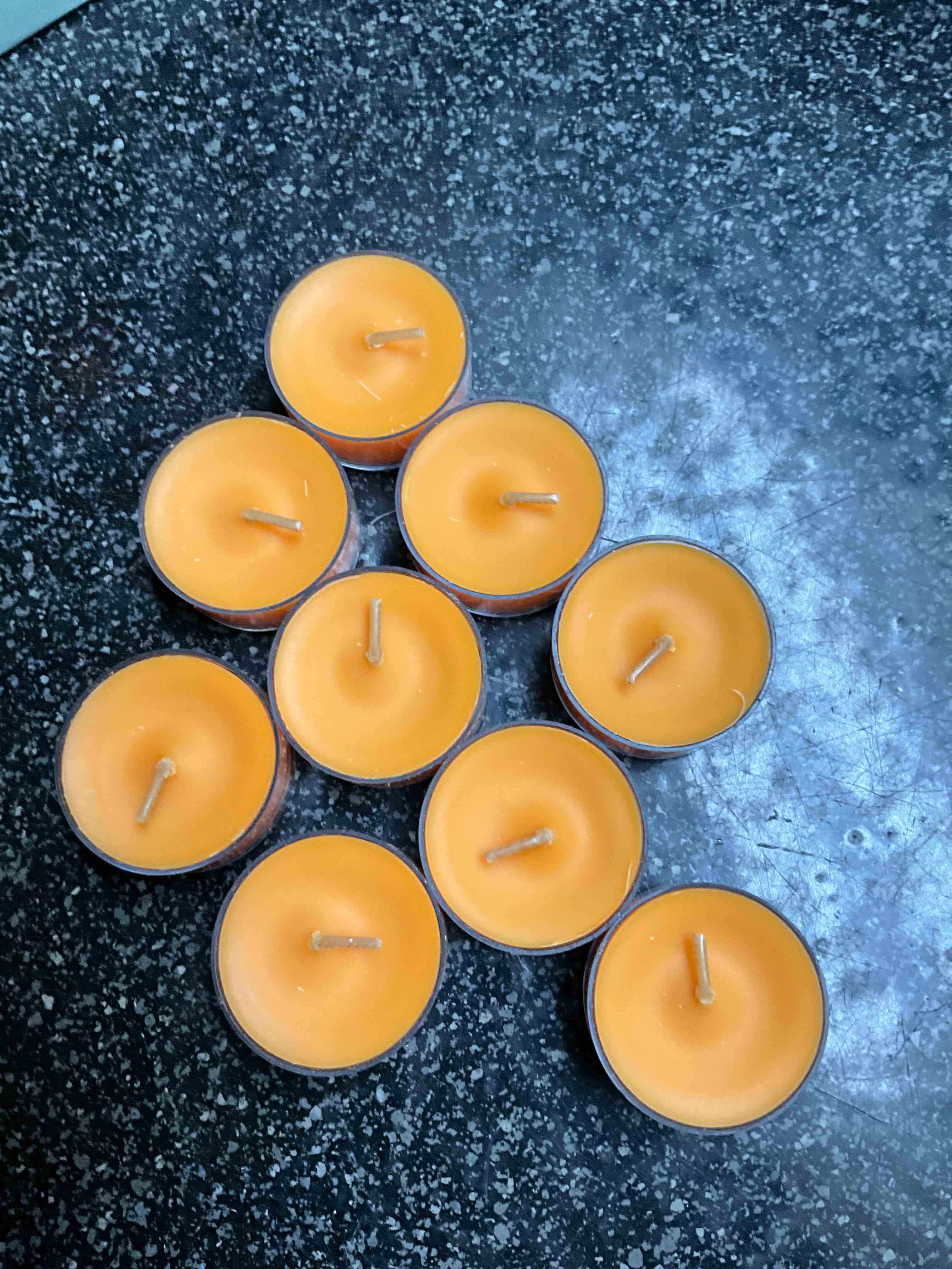 Party Lite - Tealights - 9 count - Orange 