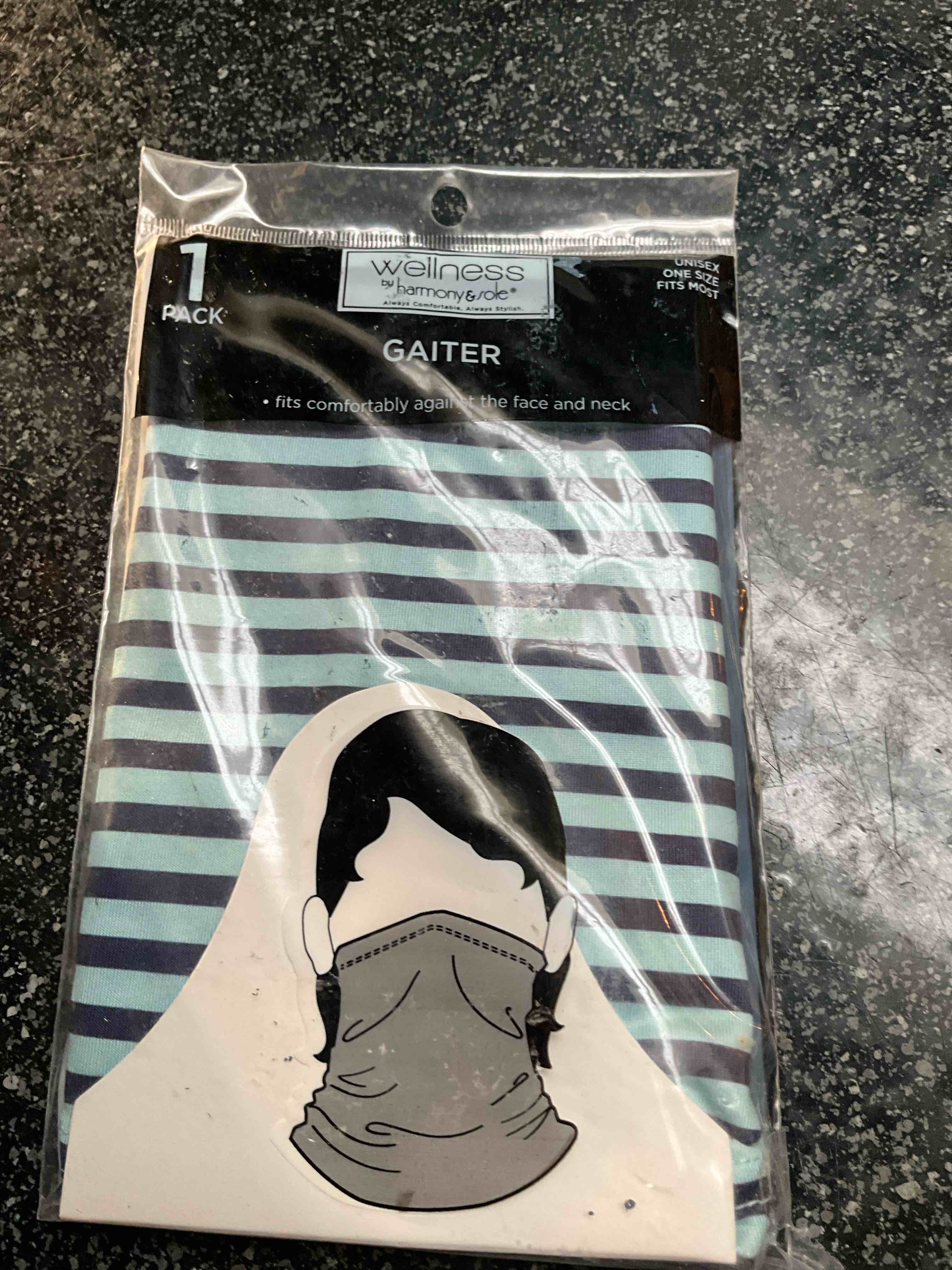 Wellness - Gaiter - fits comfortably against the face & neck - 1 pack 