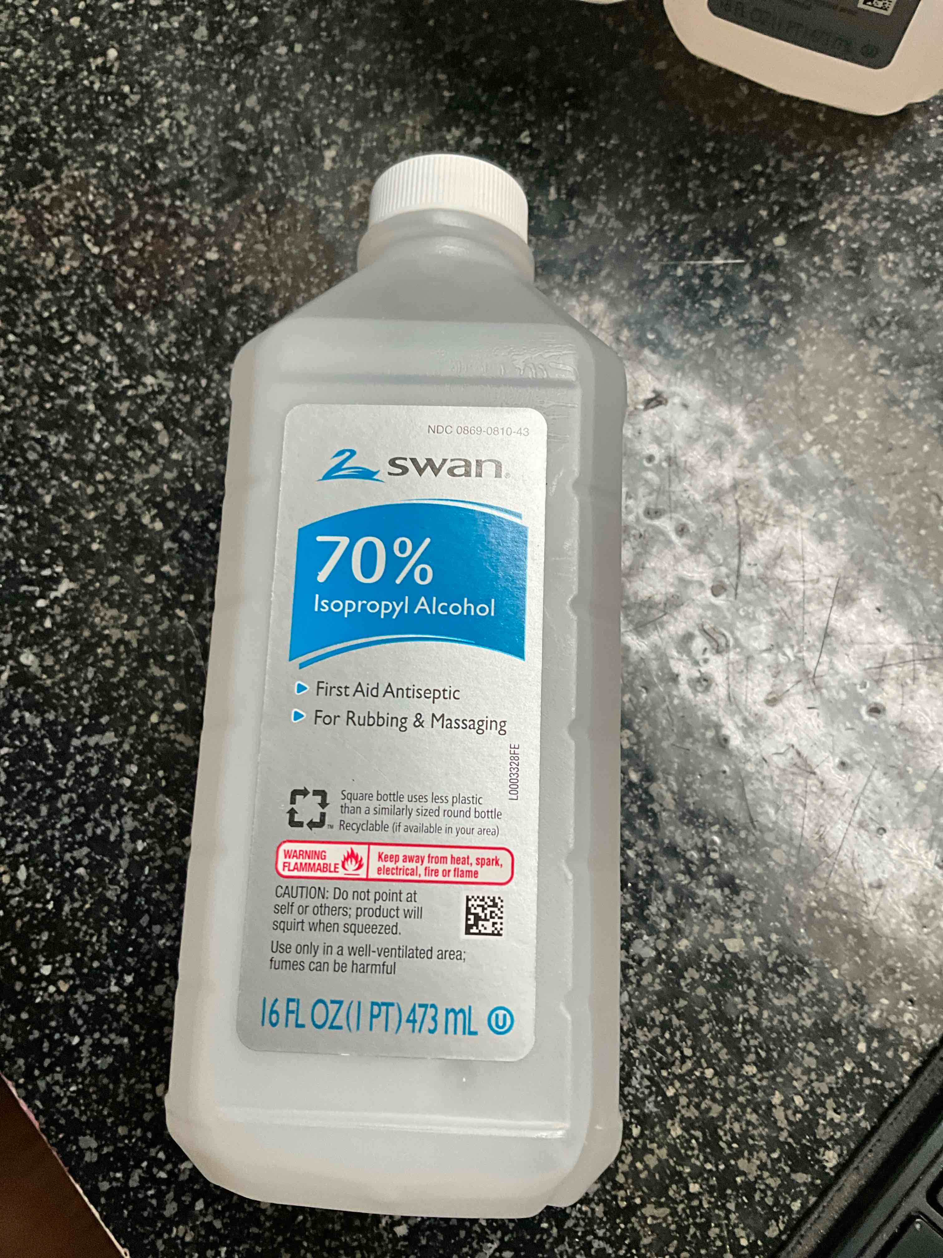 vi-jon swan isoprophyl alcohol, 70% 16 fl oz