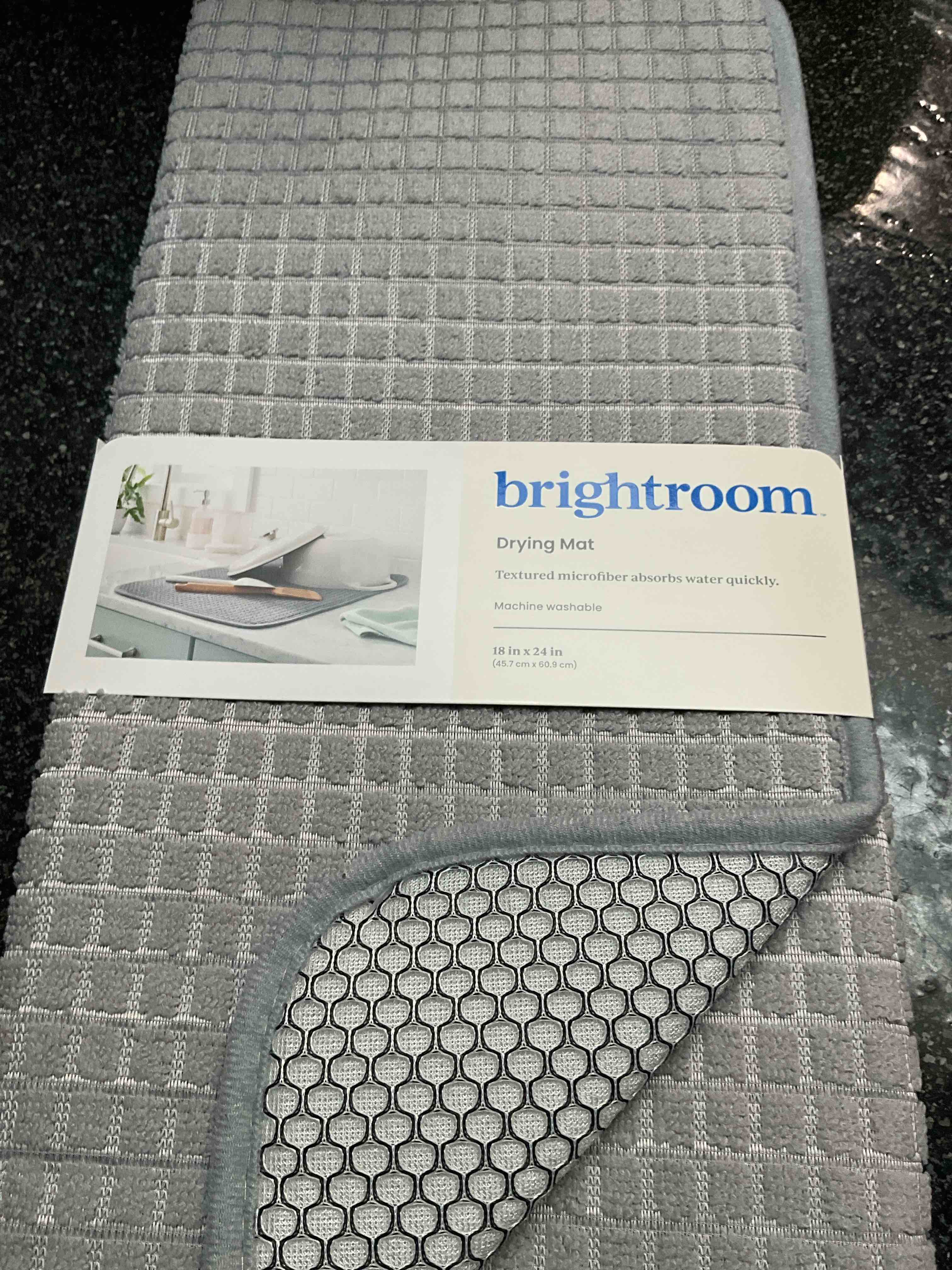 Brightroom - Grey - Drying Mat - 18 x 24 