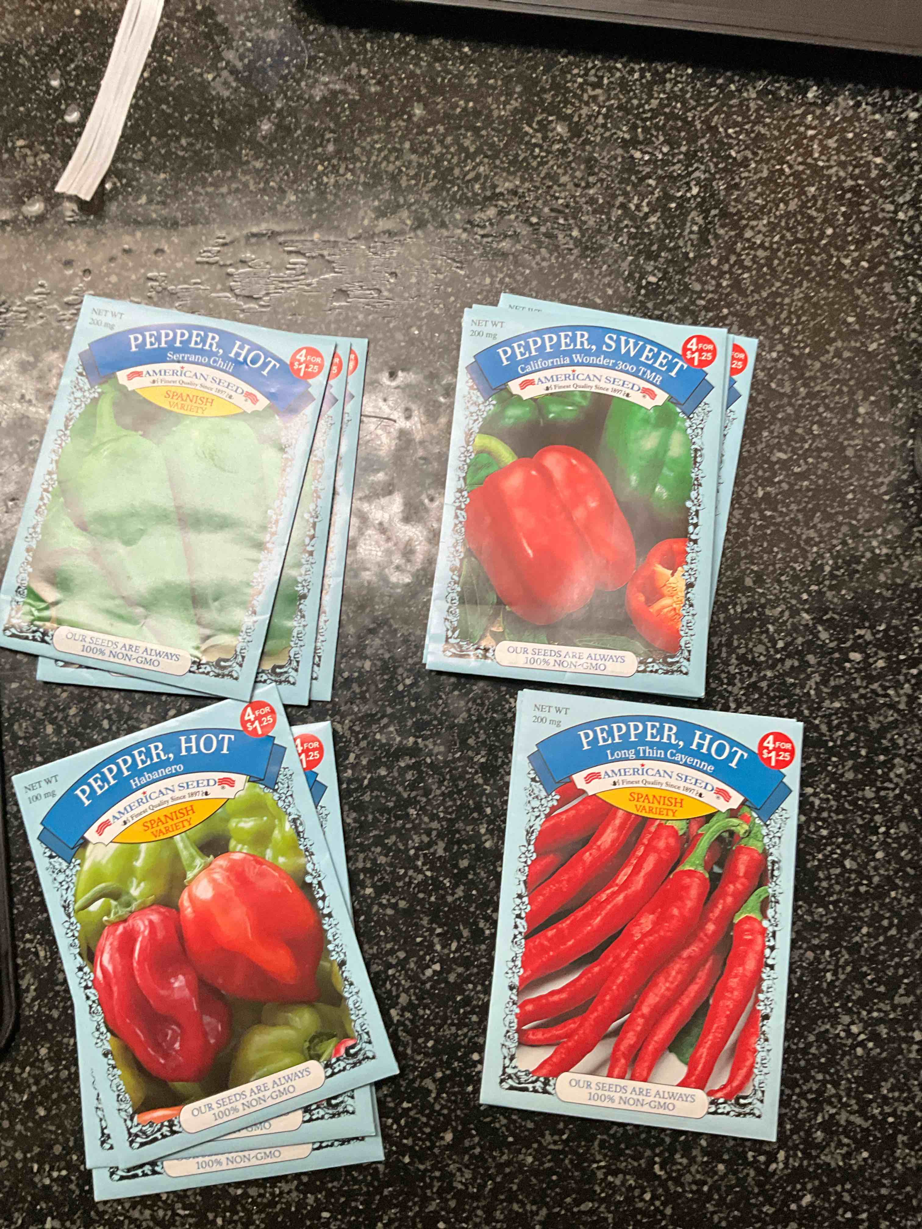 LOT - Variety - Pepper Seeds 