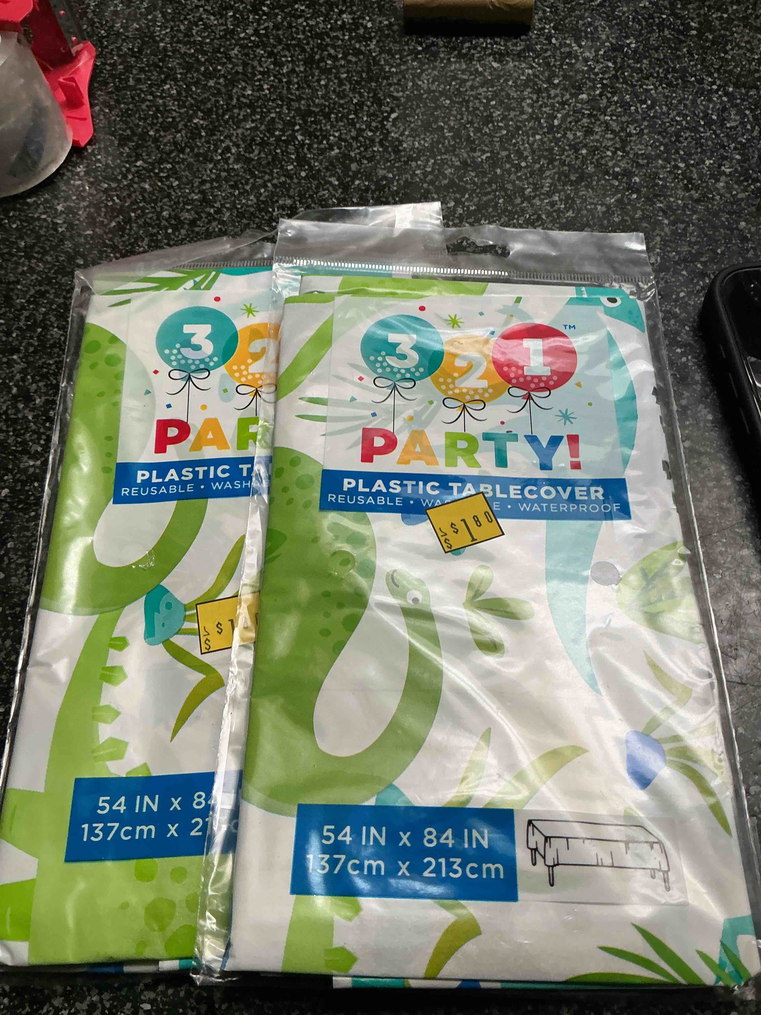 321 party plastic table over 54 “ x 84 “ 