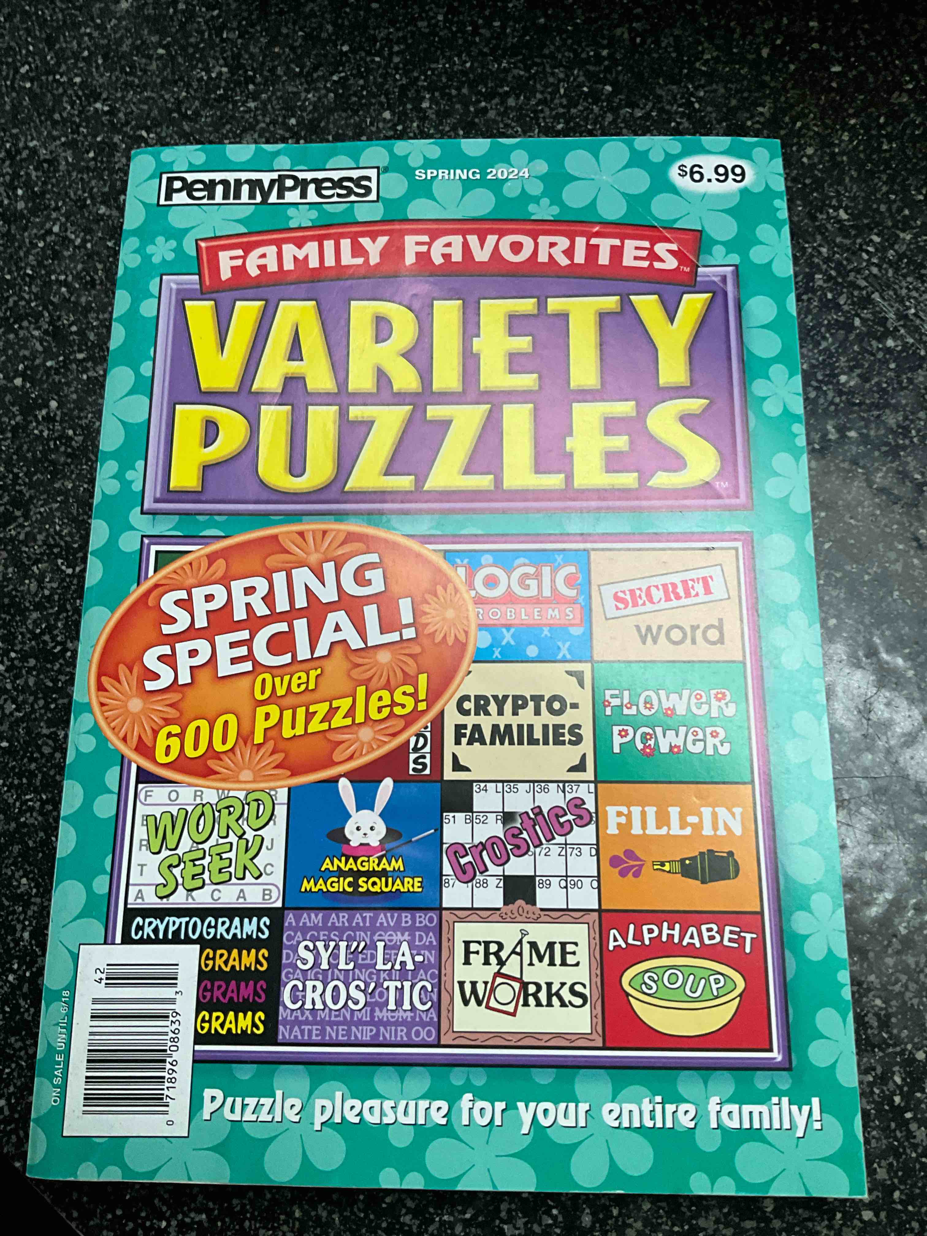 penny press - family favorites - variety puzzles 