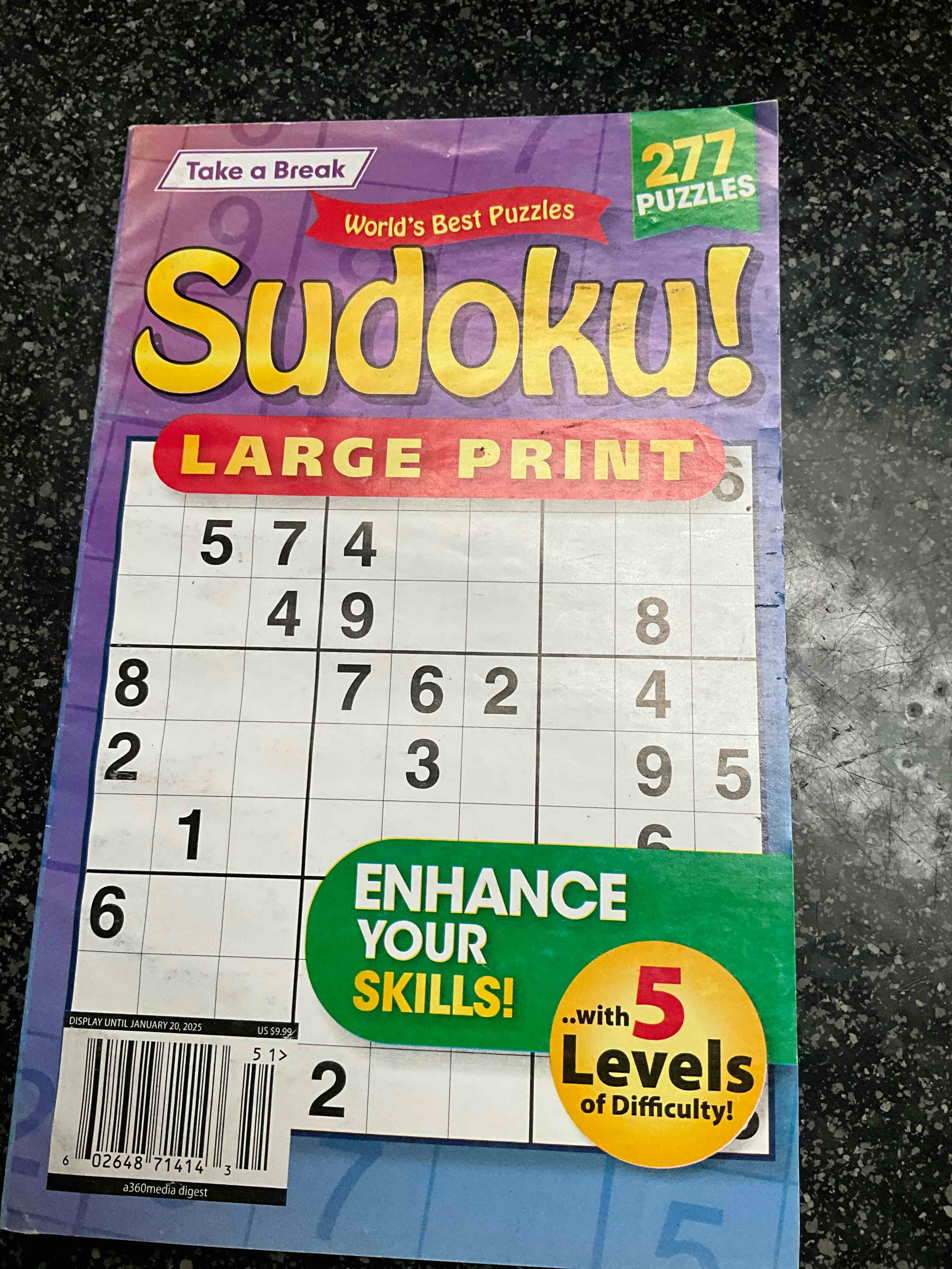 take a break - world’s best puzzles - sudoku - large print 