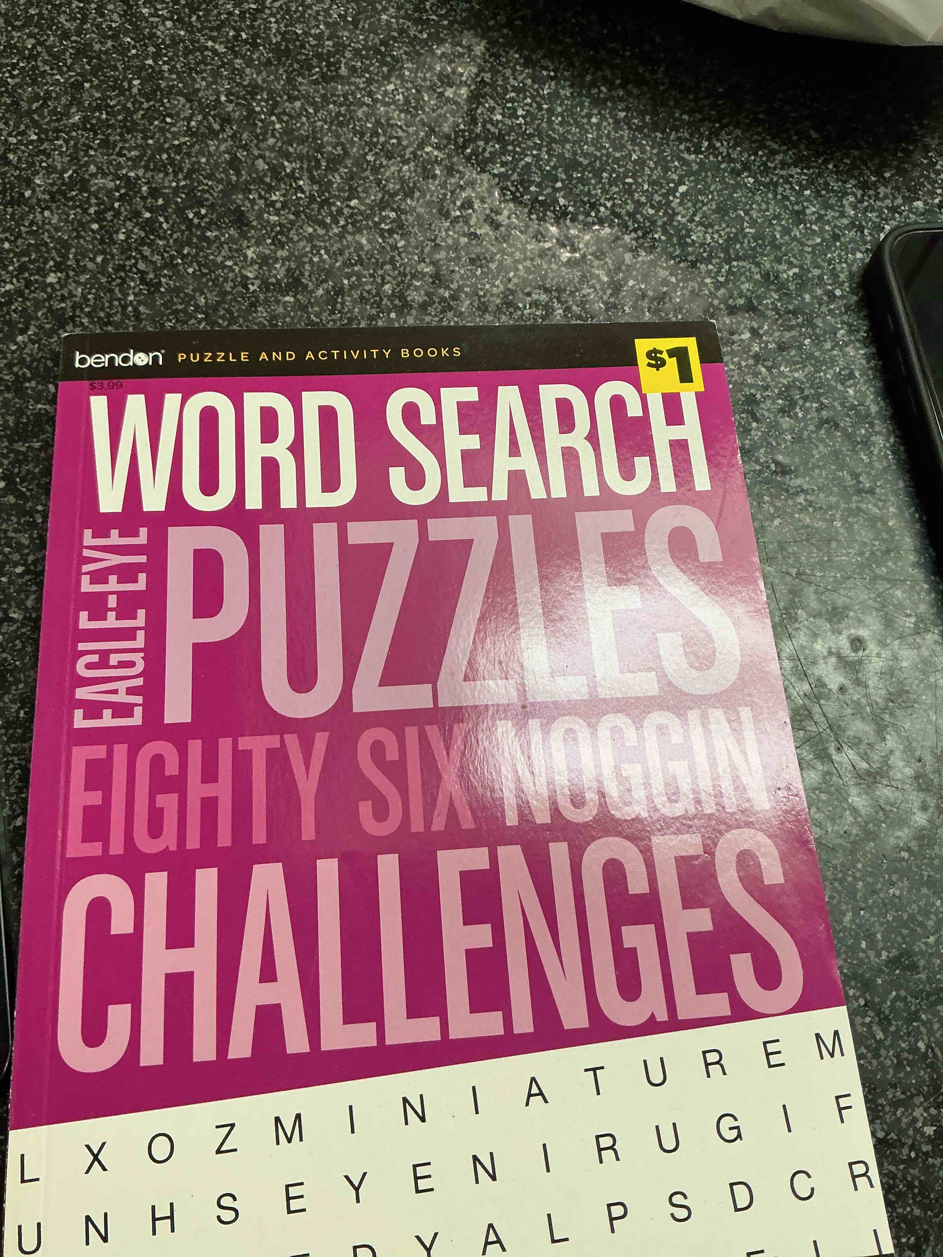 Bendon Word Search Puzzles 