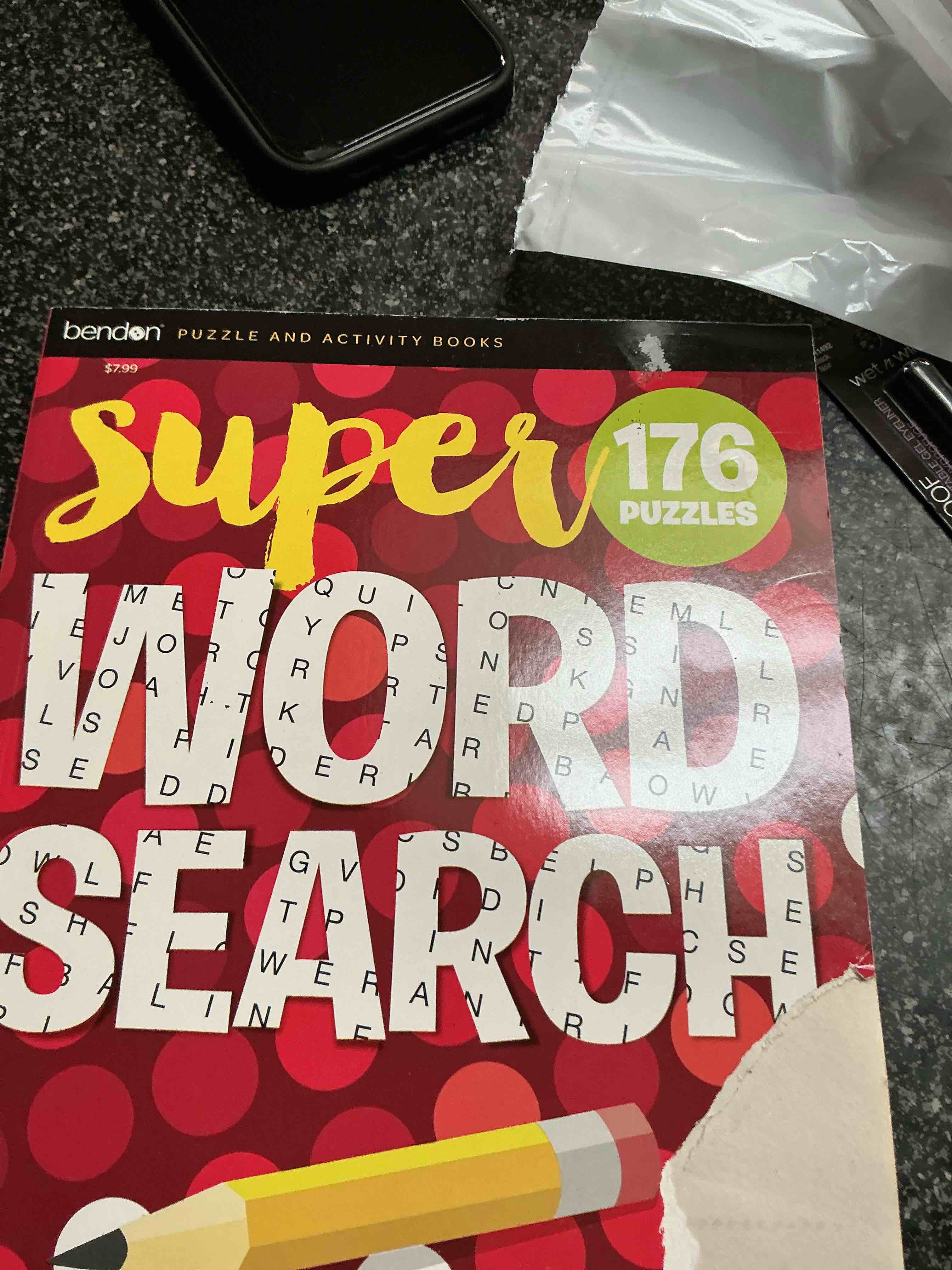 Bendon Puzzle & Activity Books Super 176 Puzzle Word Search 