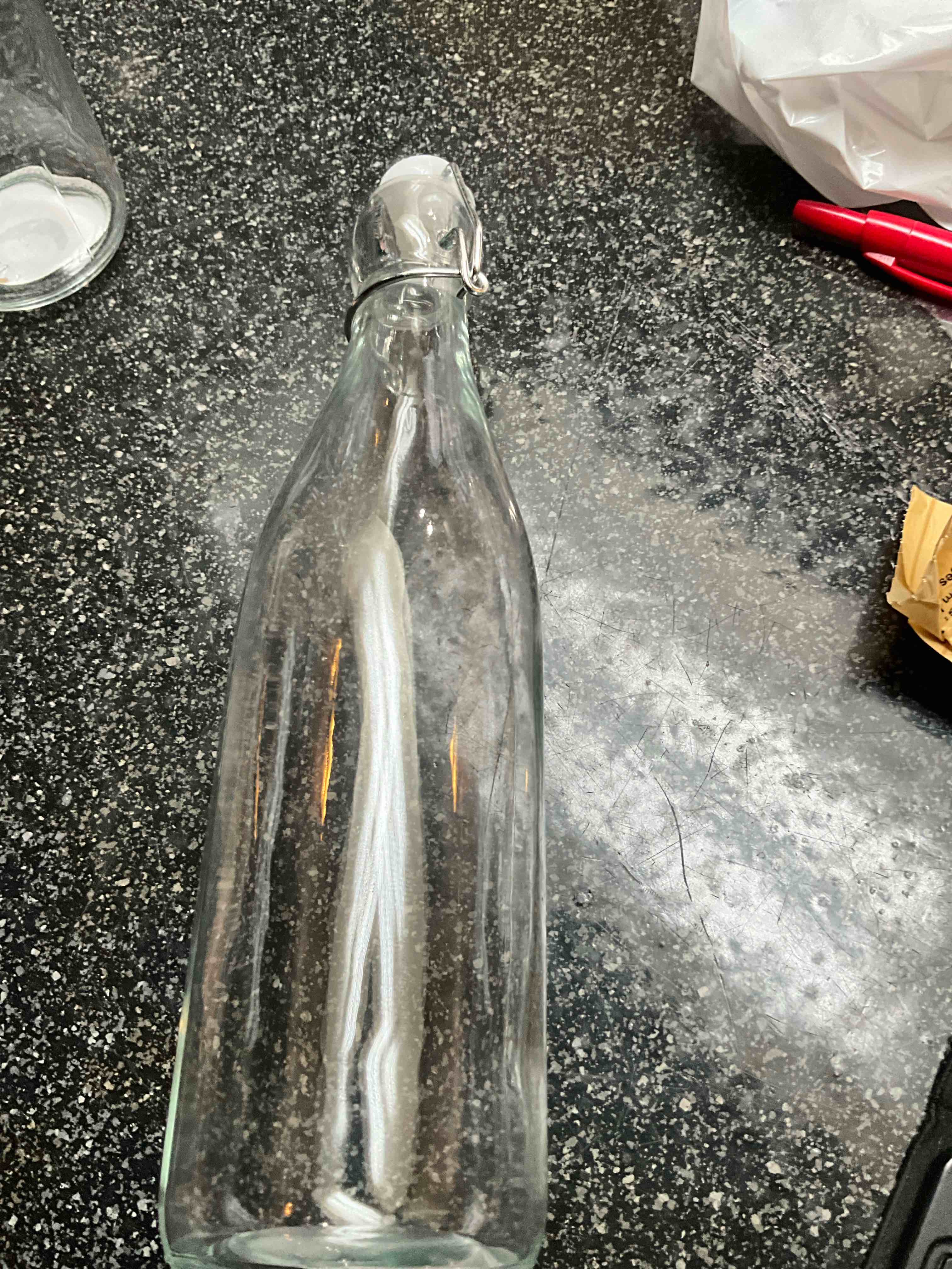 Glass Stopper Top Bottle