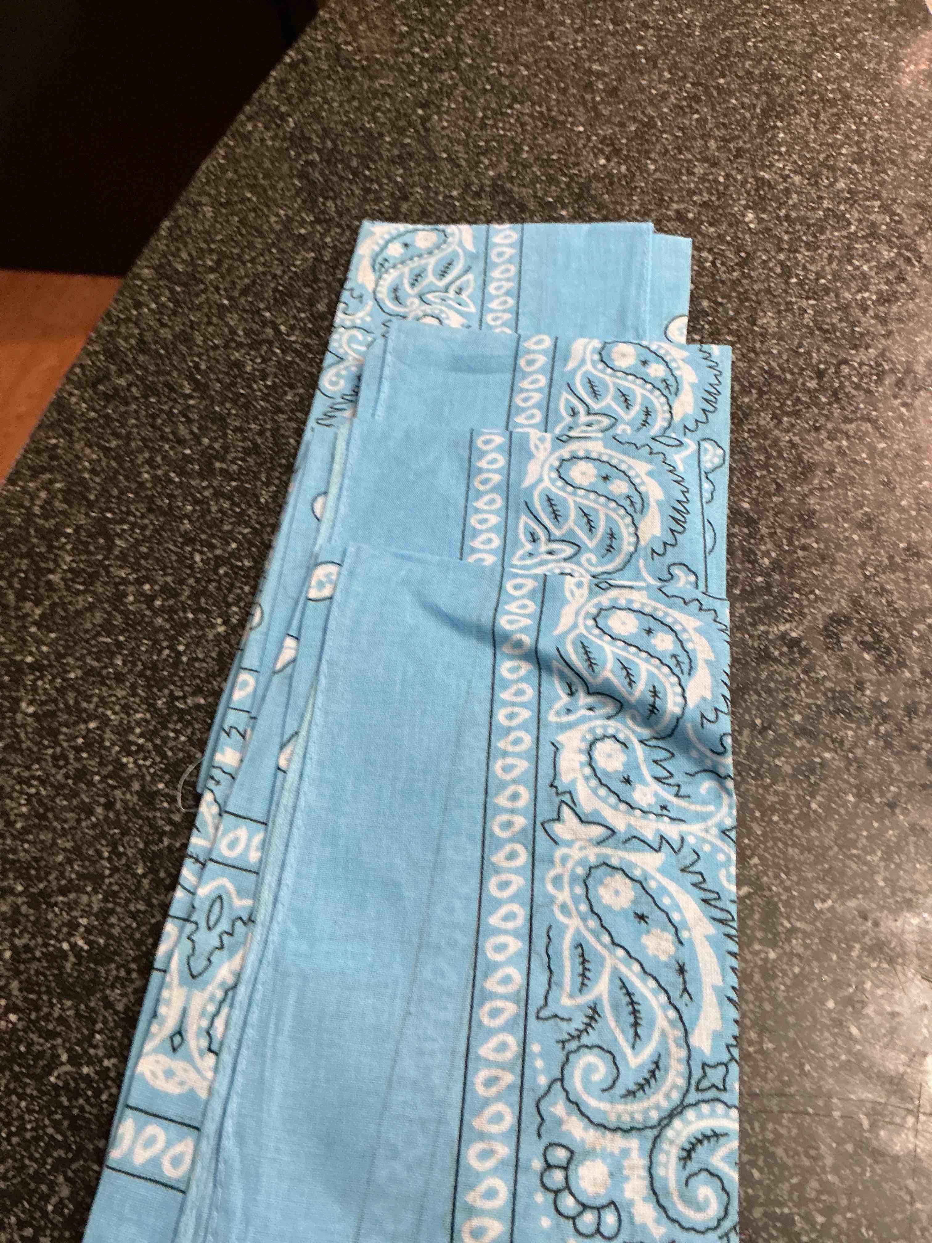 Light Blue Dog Bandanna    