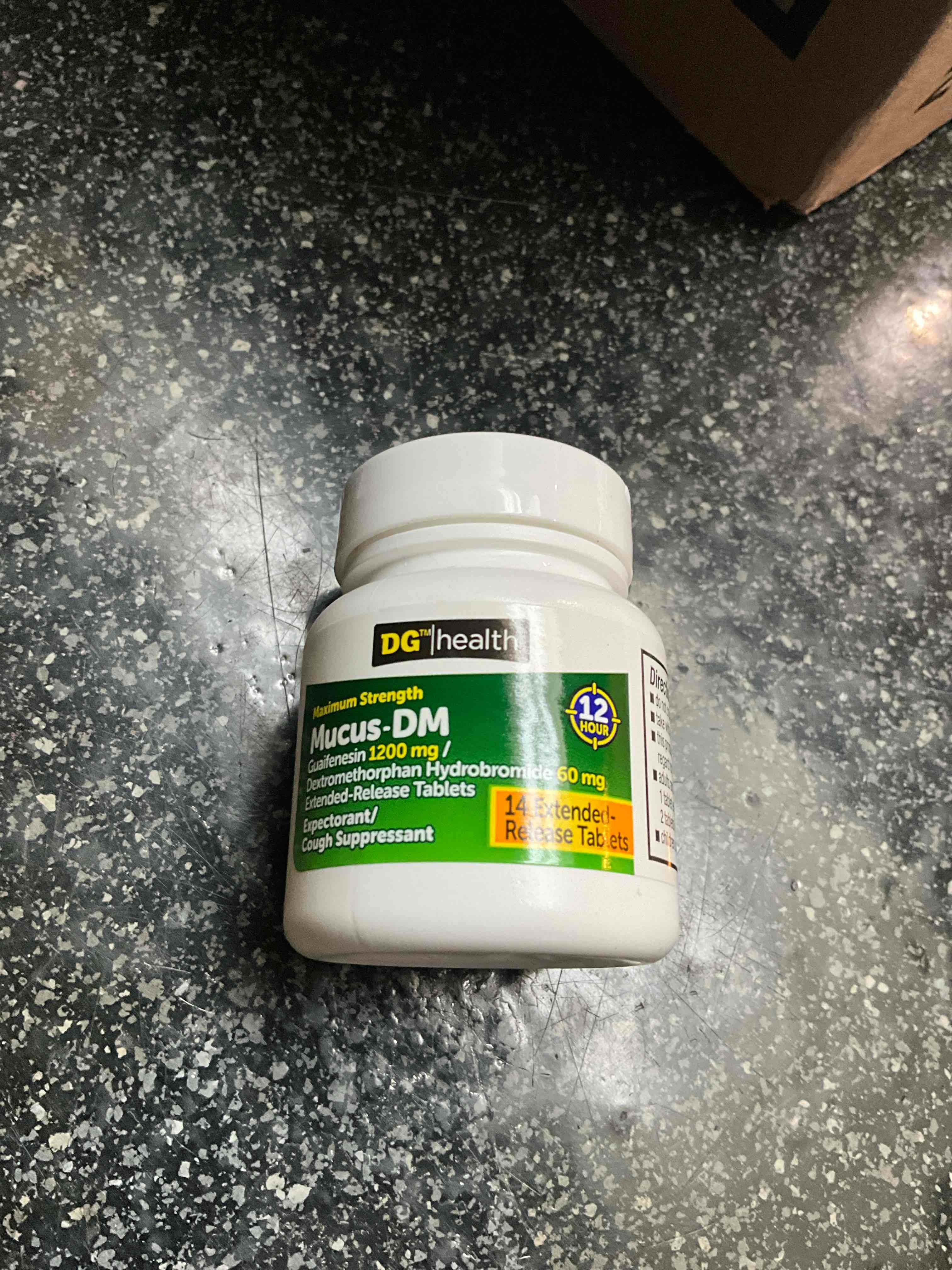 DG Health - Maximum Strength - Mucus DM - 14 Extended Release Tablets 