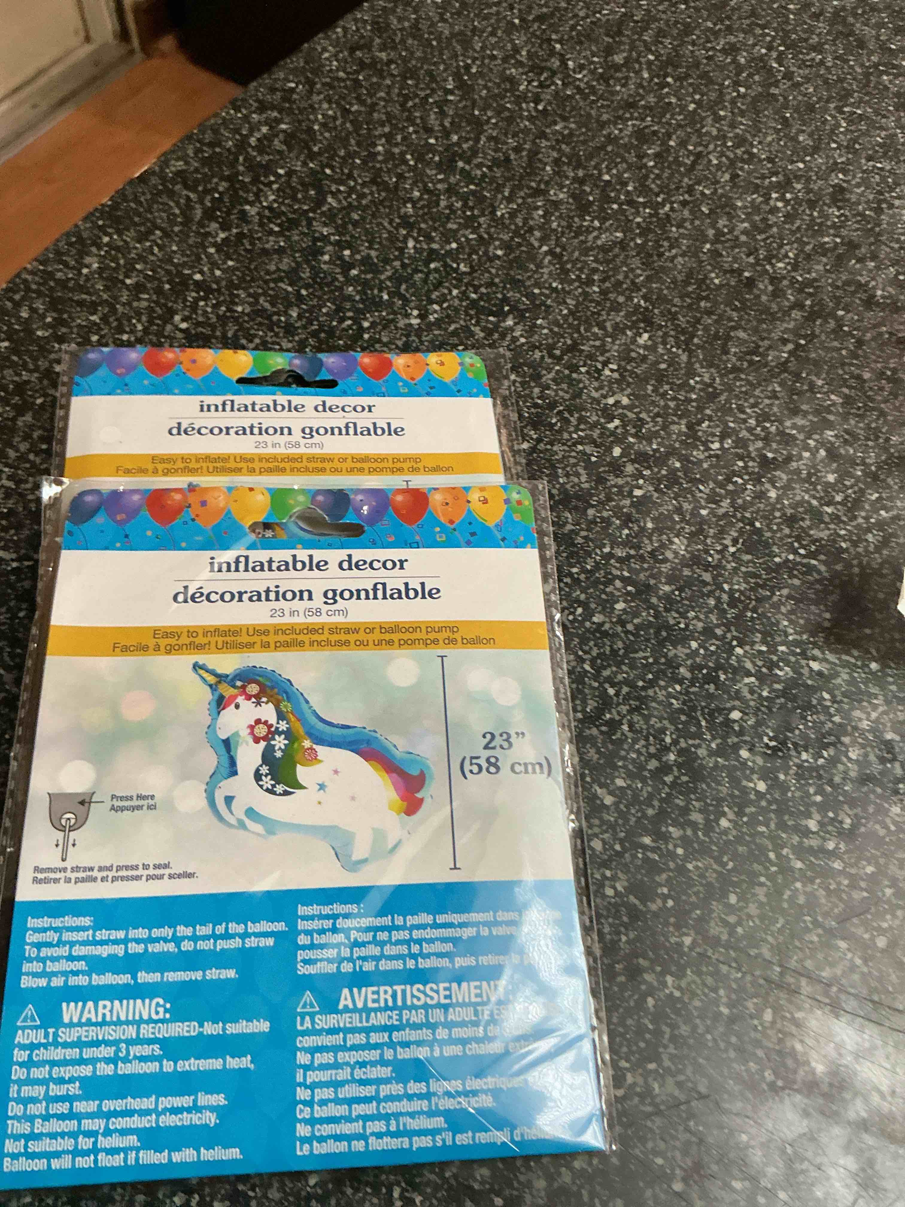 Inflatable Decor 23 “ - Unicorn