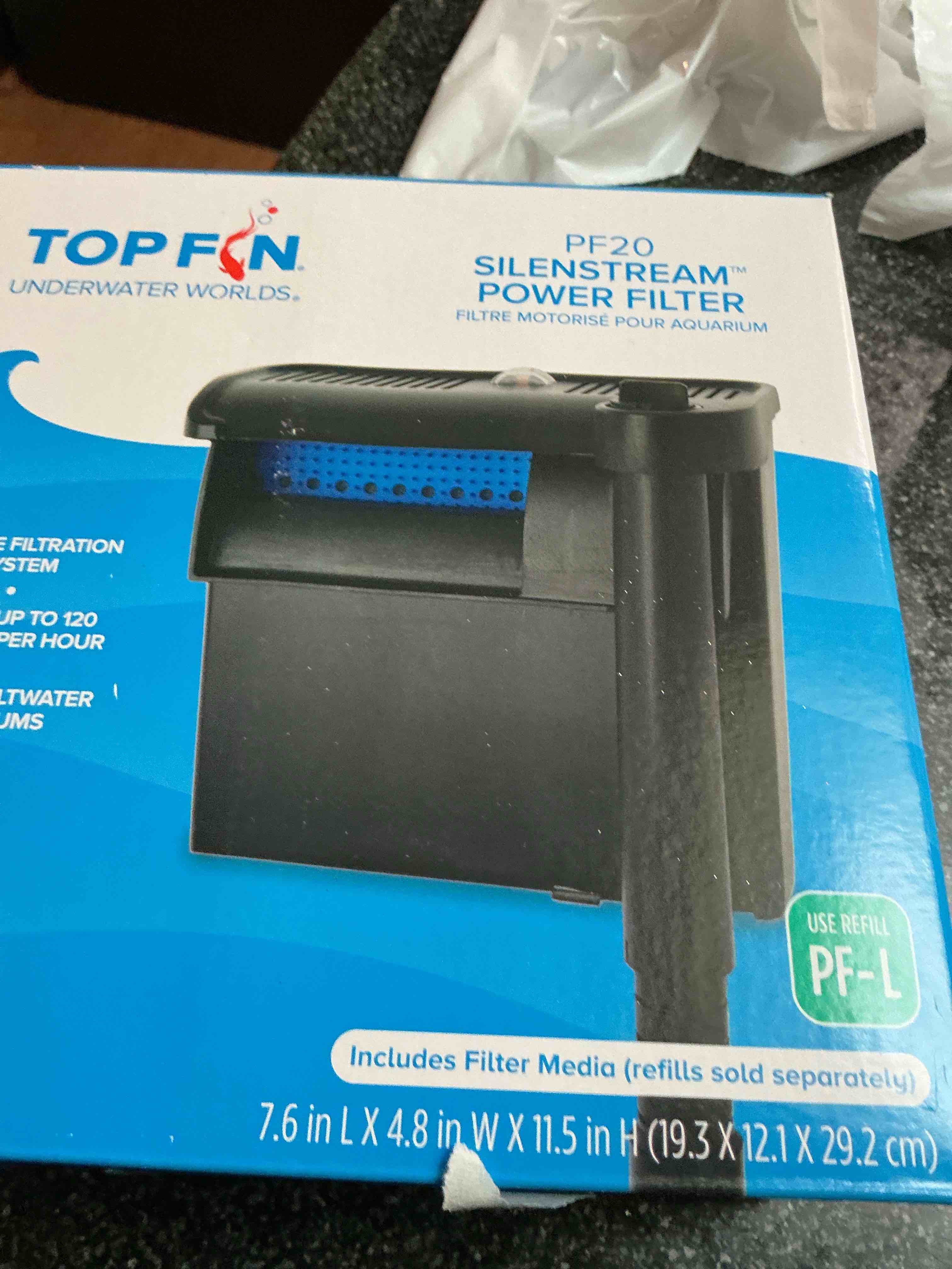 top - fin pf 20 silenstream power filter 
