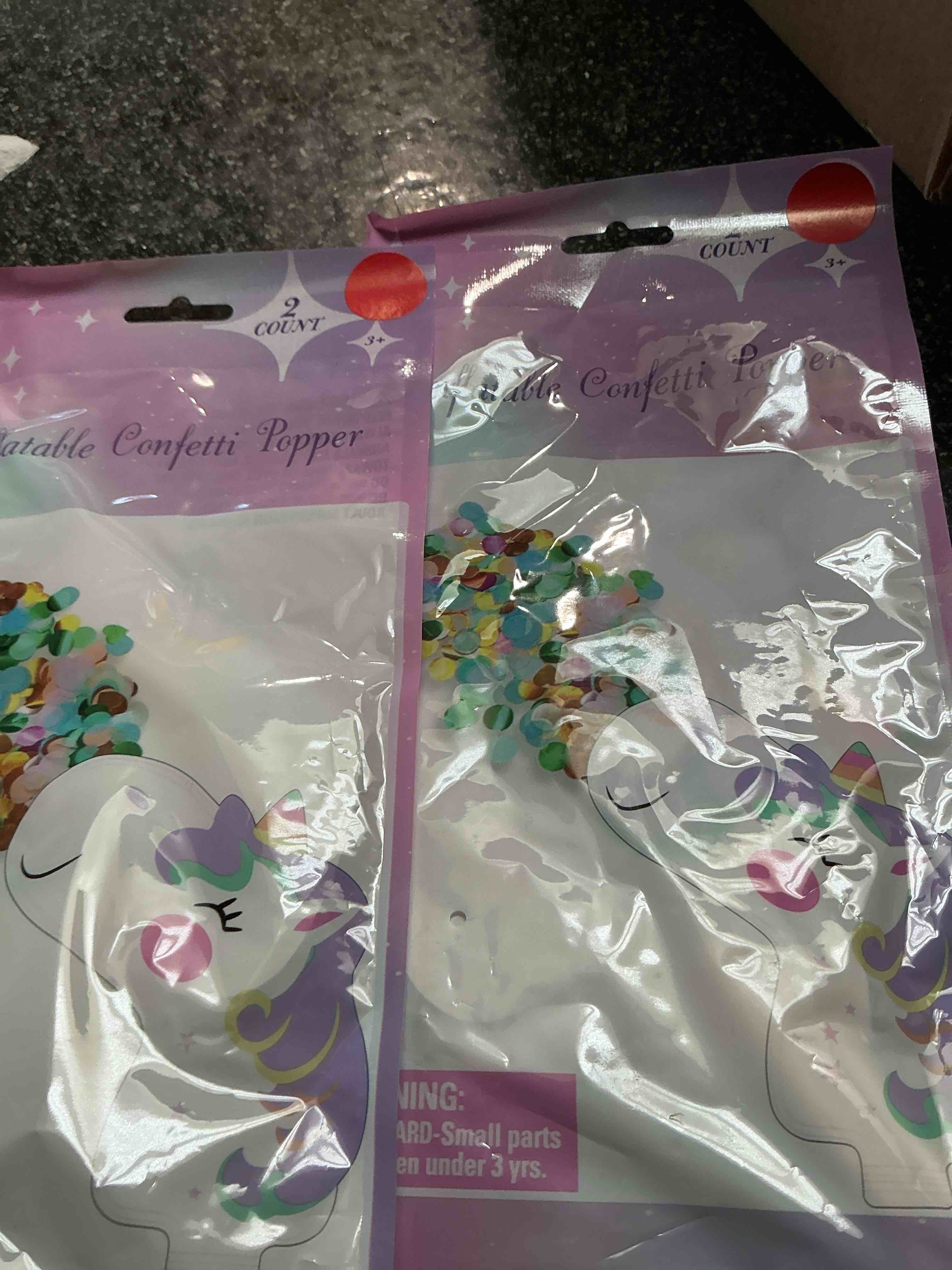 Inflatable Confetti Popper 2 In Each Bag 