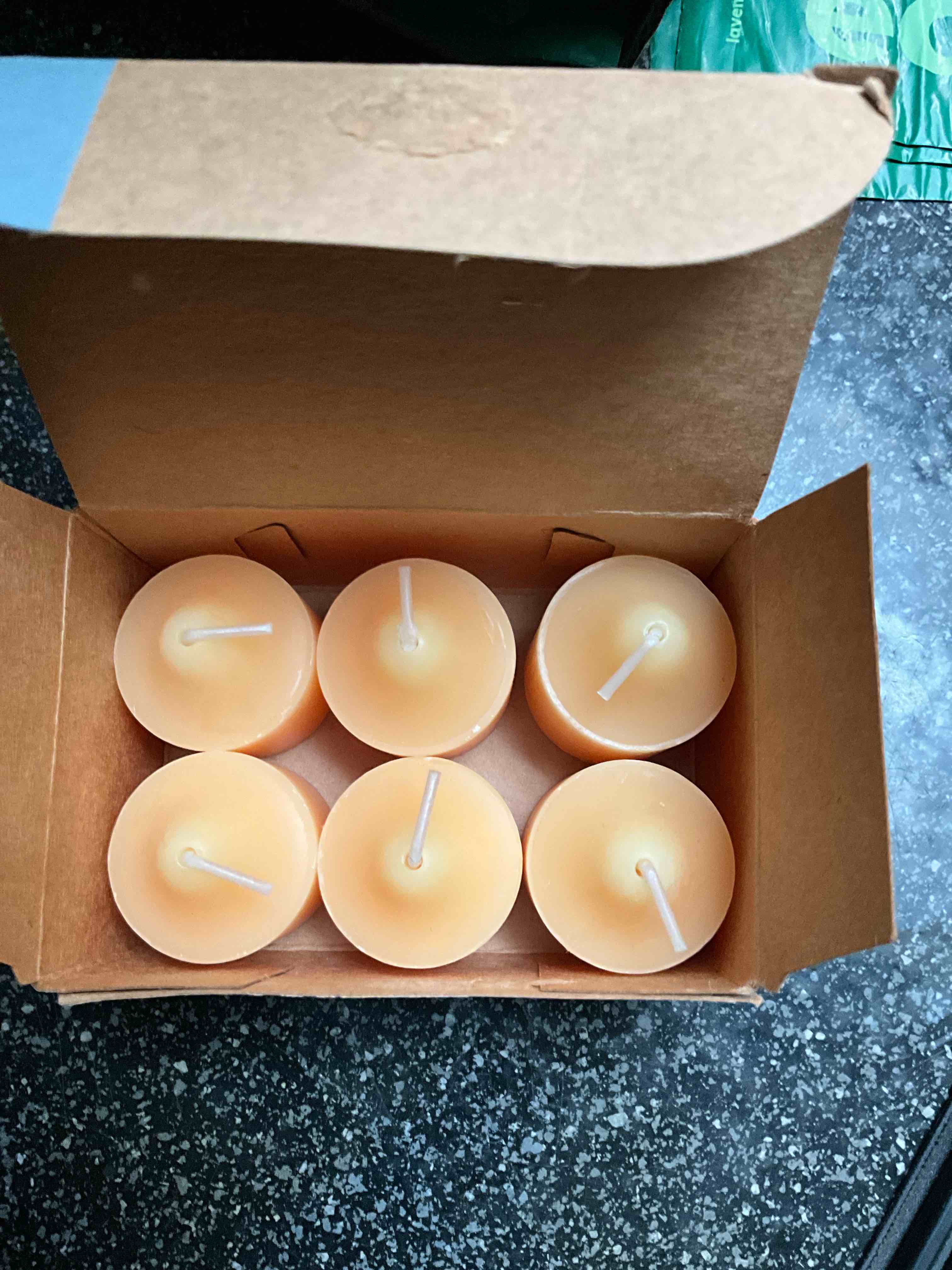 PartyLite - Votive Candles - 6 count - Peach Color