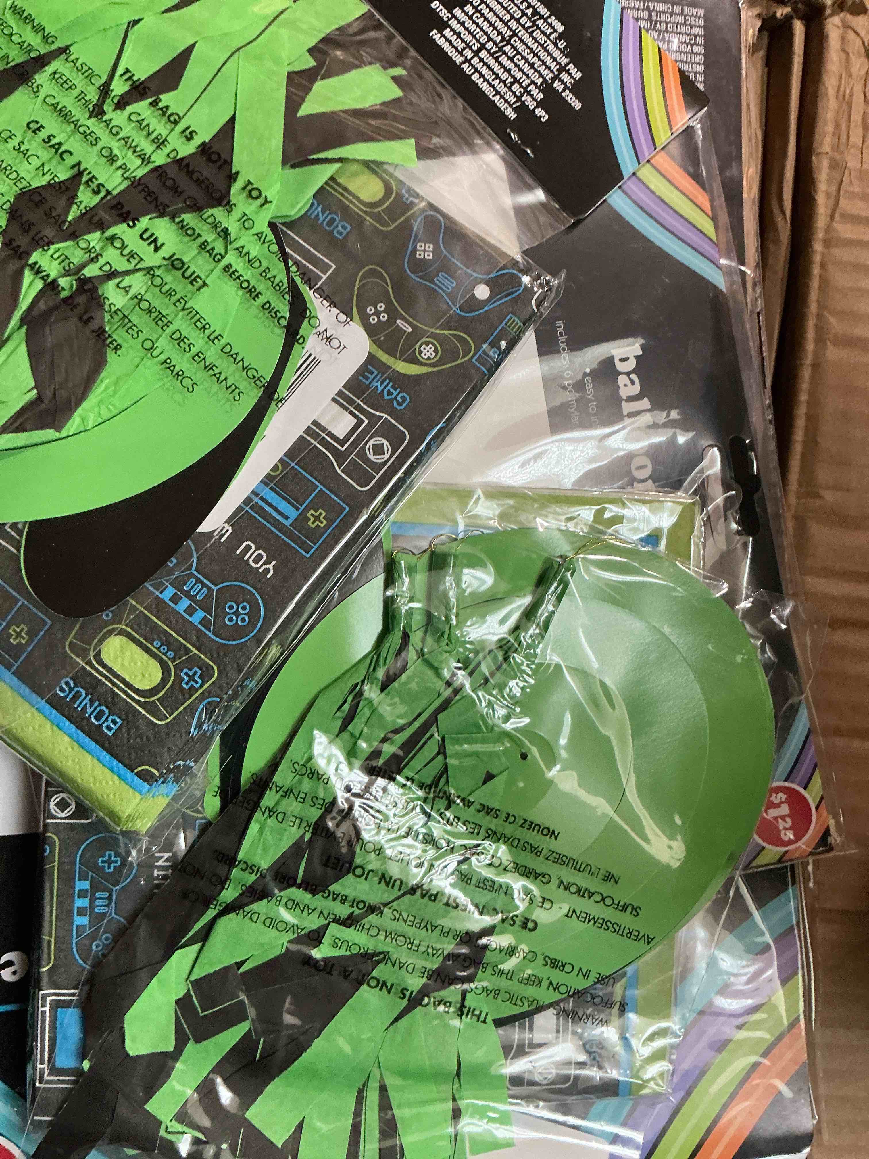 Lot Of Gaming Party Supplies & Decorations