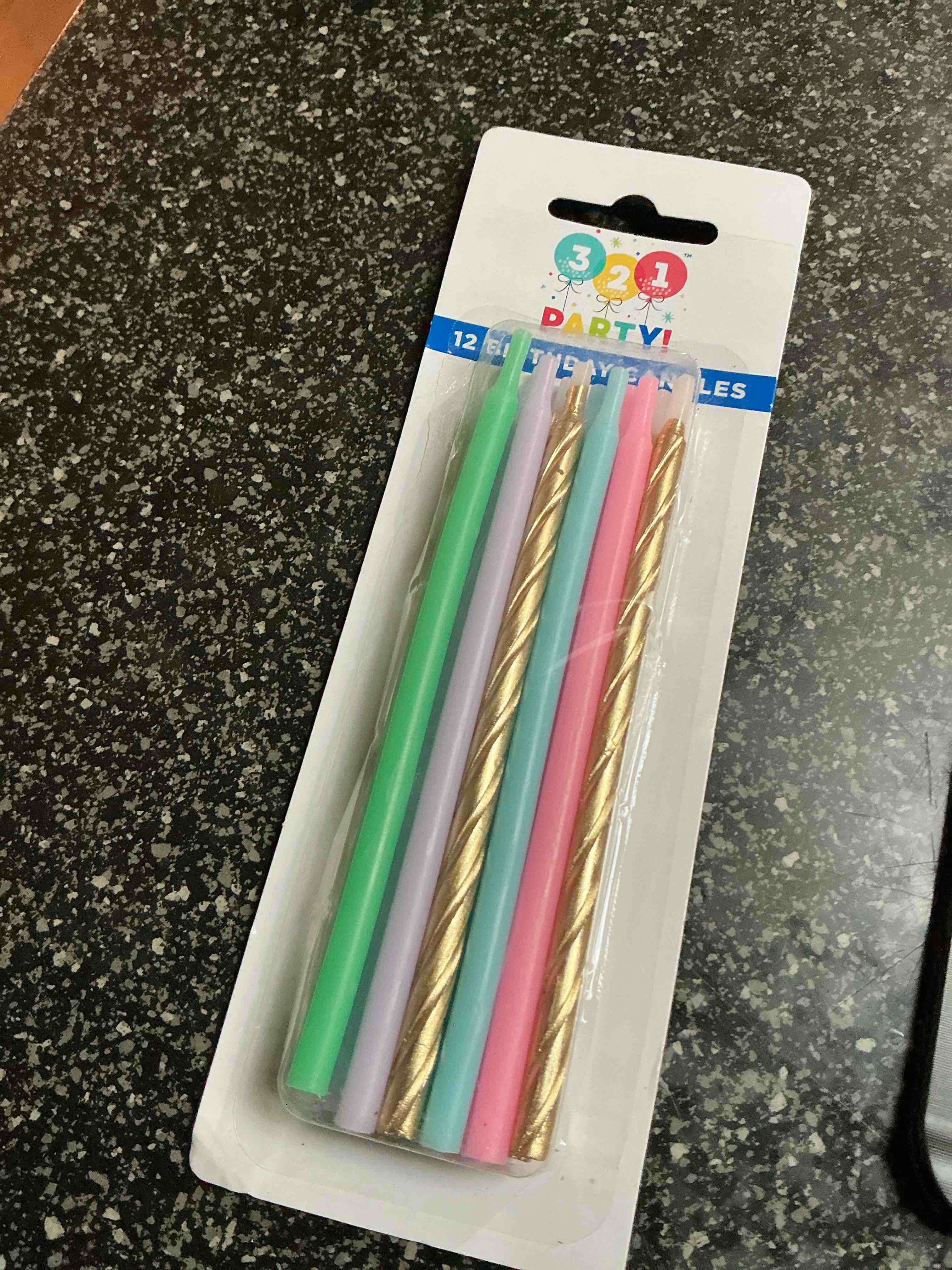 3 2 1 Party Candles 5 “ Long