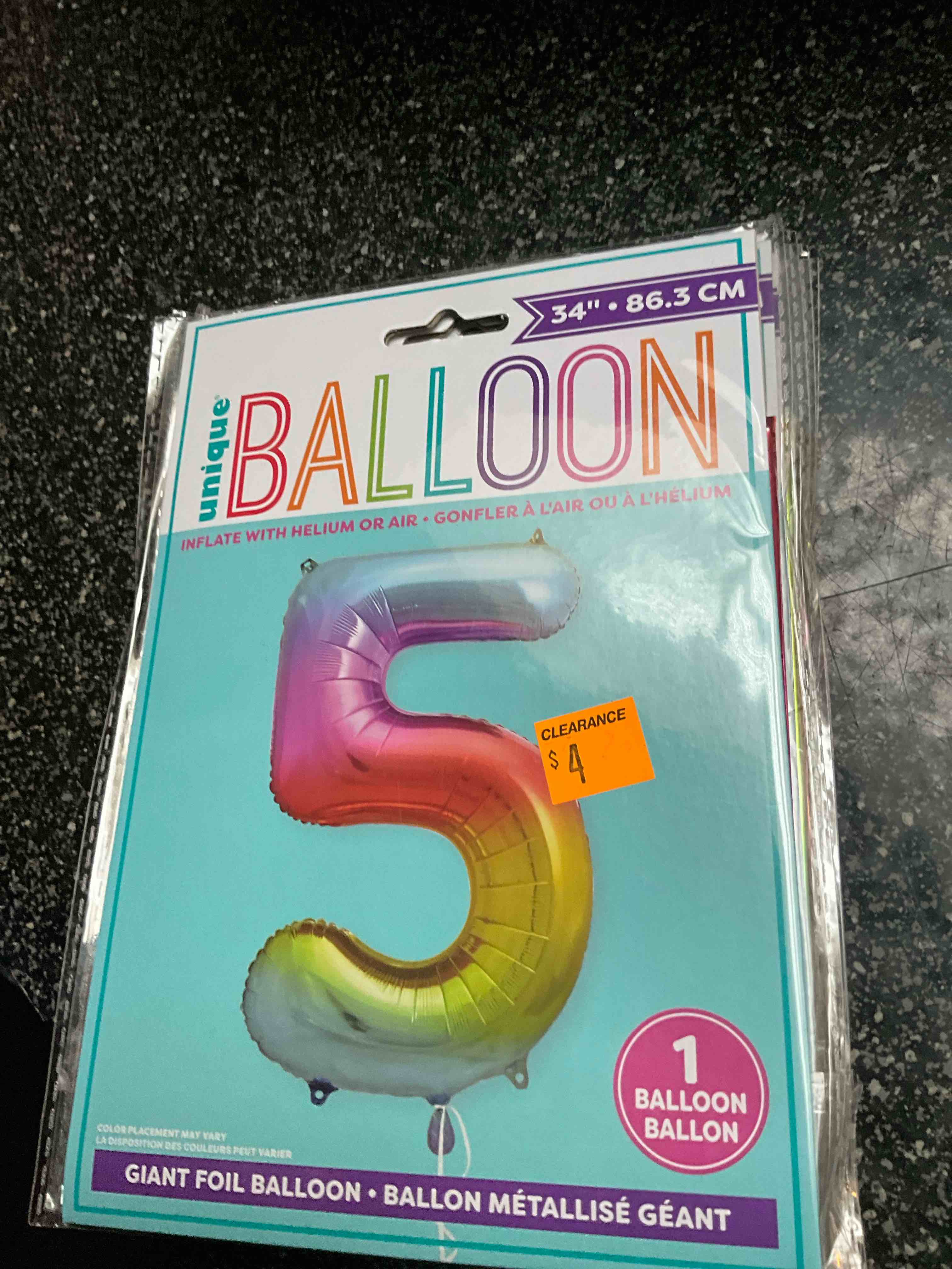 Unique - Giant Multi Colored Balloon - #5