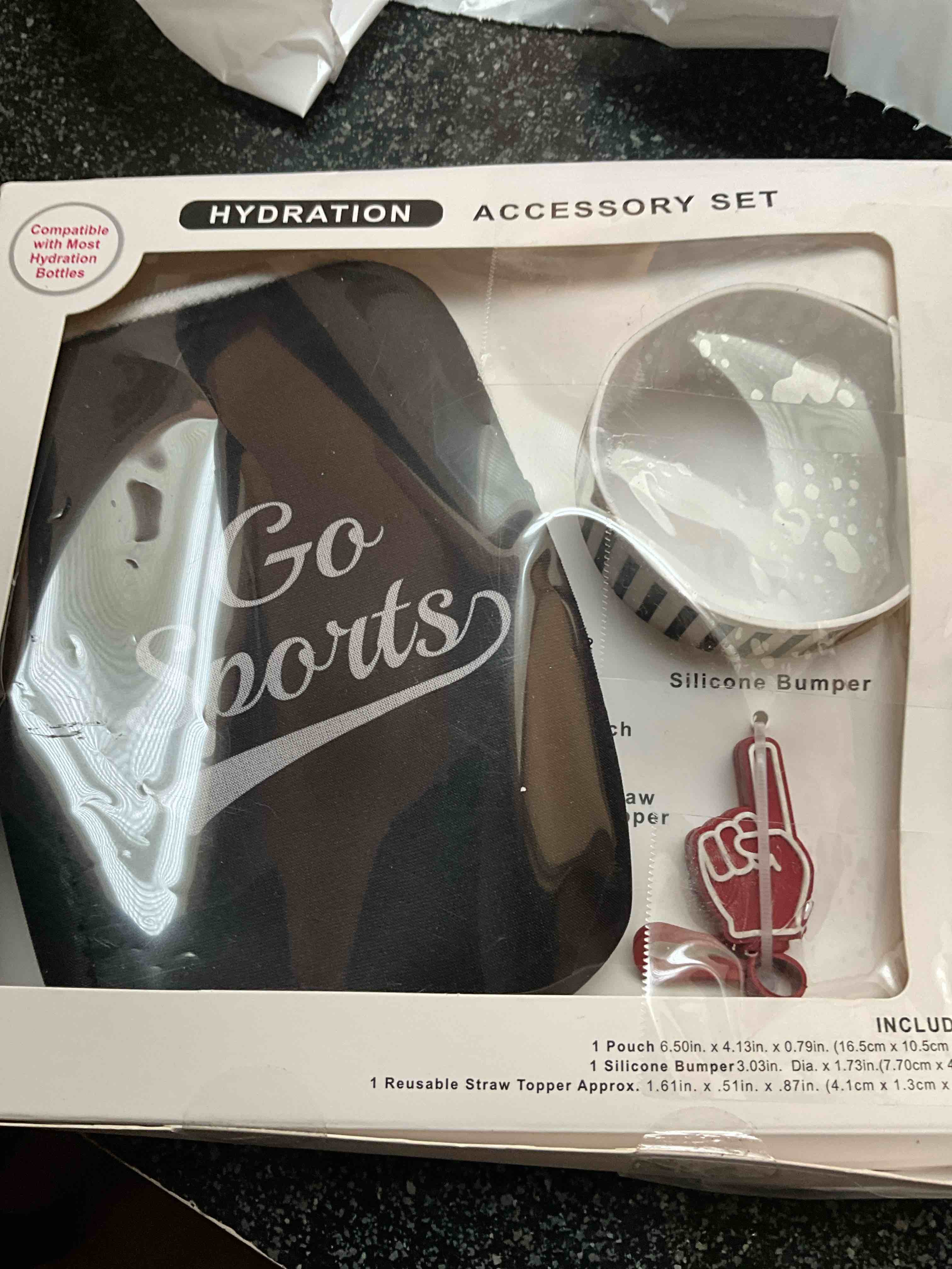 Hydration Accessory Set - 1 pouch/1 bumper/1 straw topper 