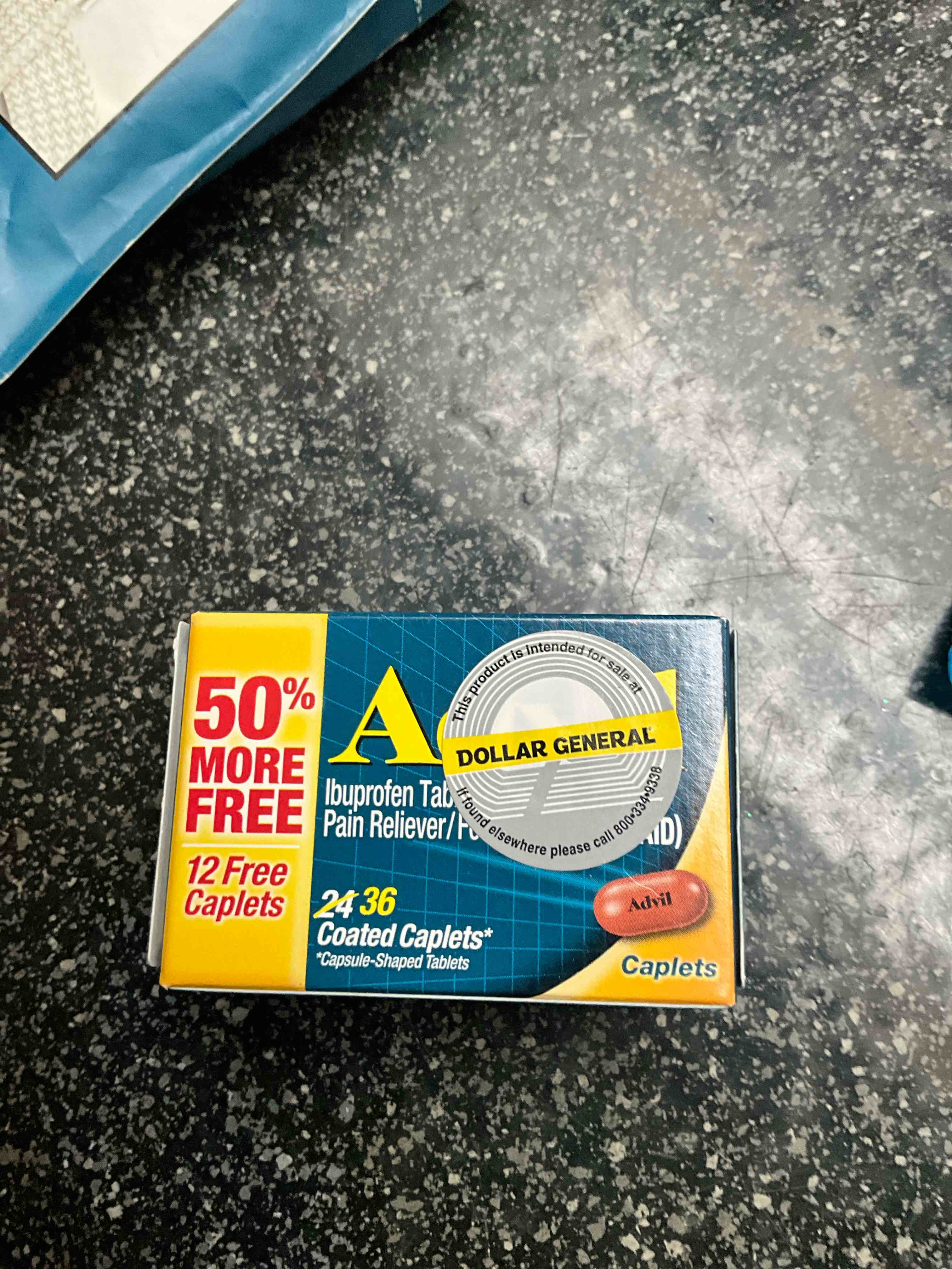 Advil - Ibuprofen Tablets - 36 Coated Caplets 