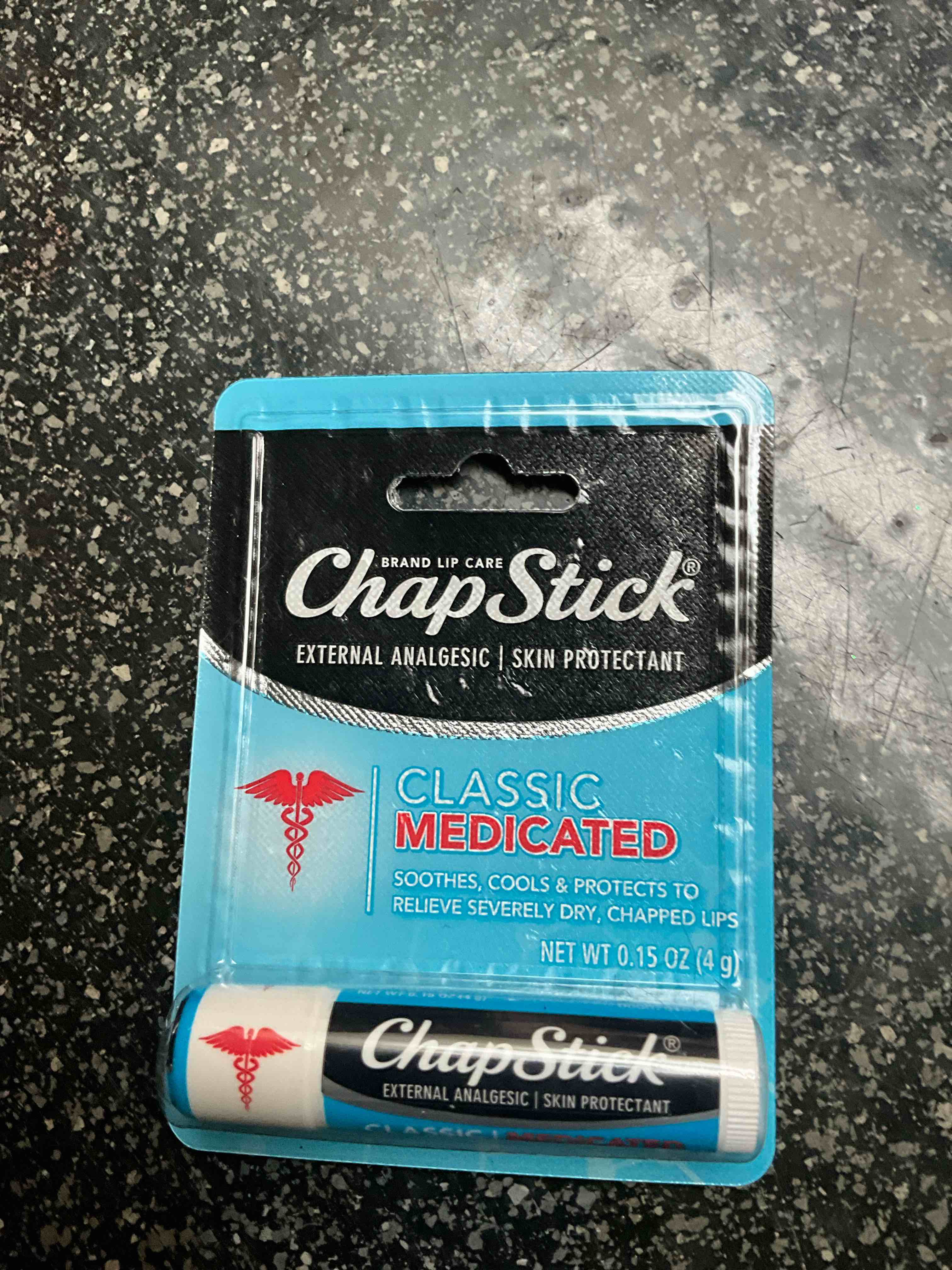 ChapStick - External Analgesic - Skin Protectant - Classic Medicated Lip. Balm 