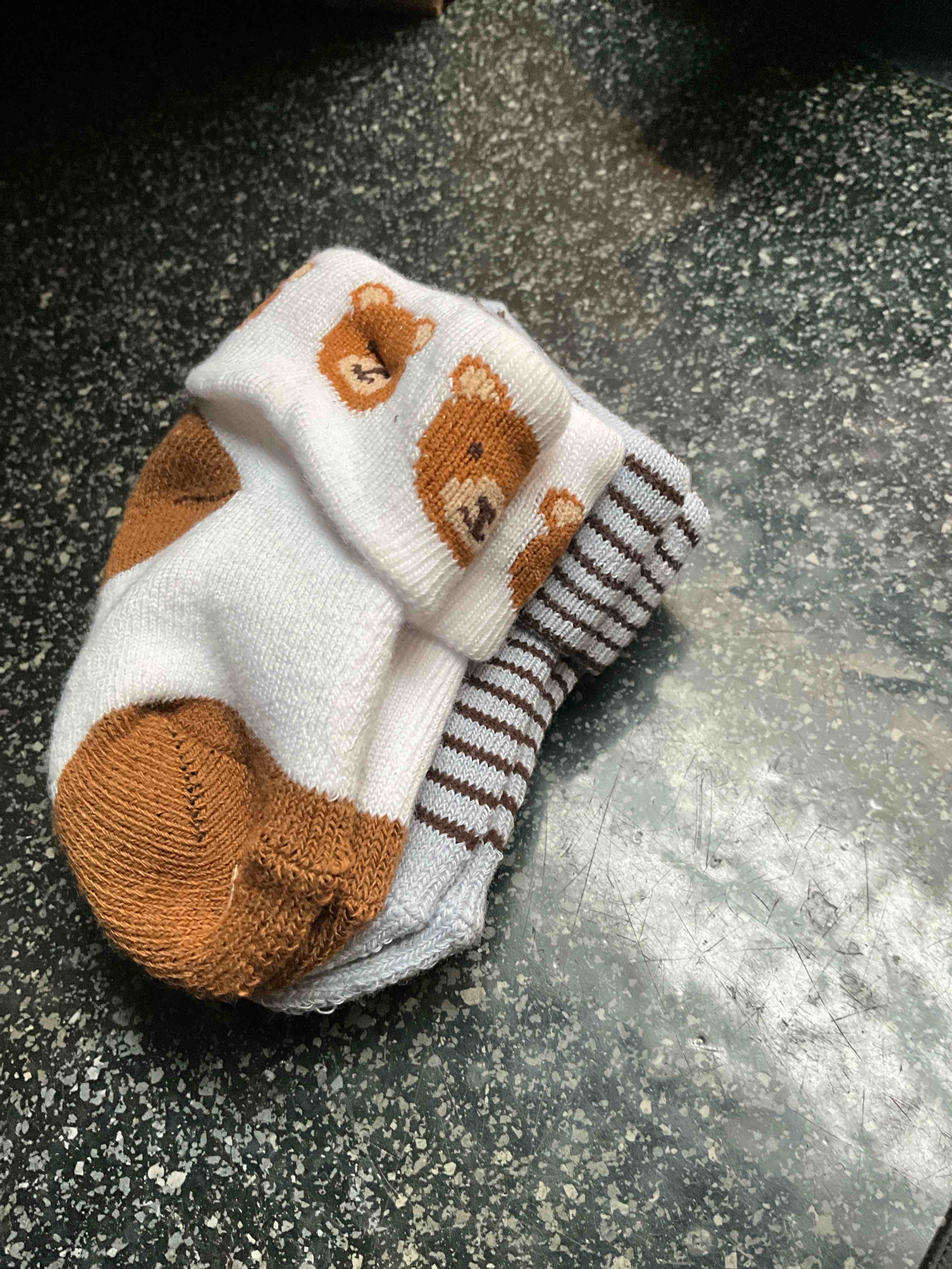 Nuby - Cushioned Baby Socks - 2 pair - 6-12 m