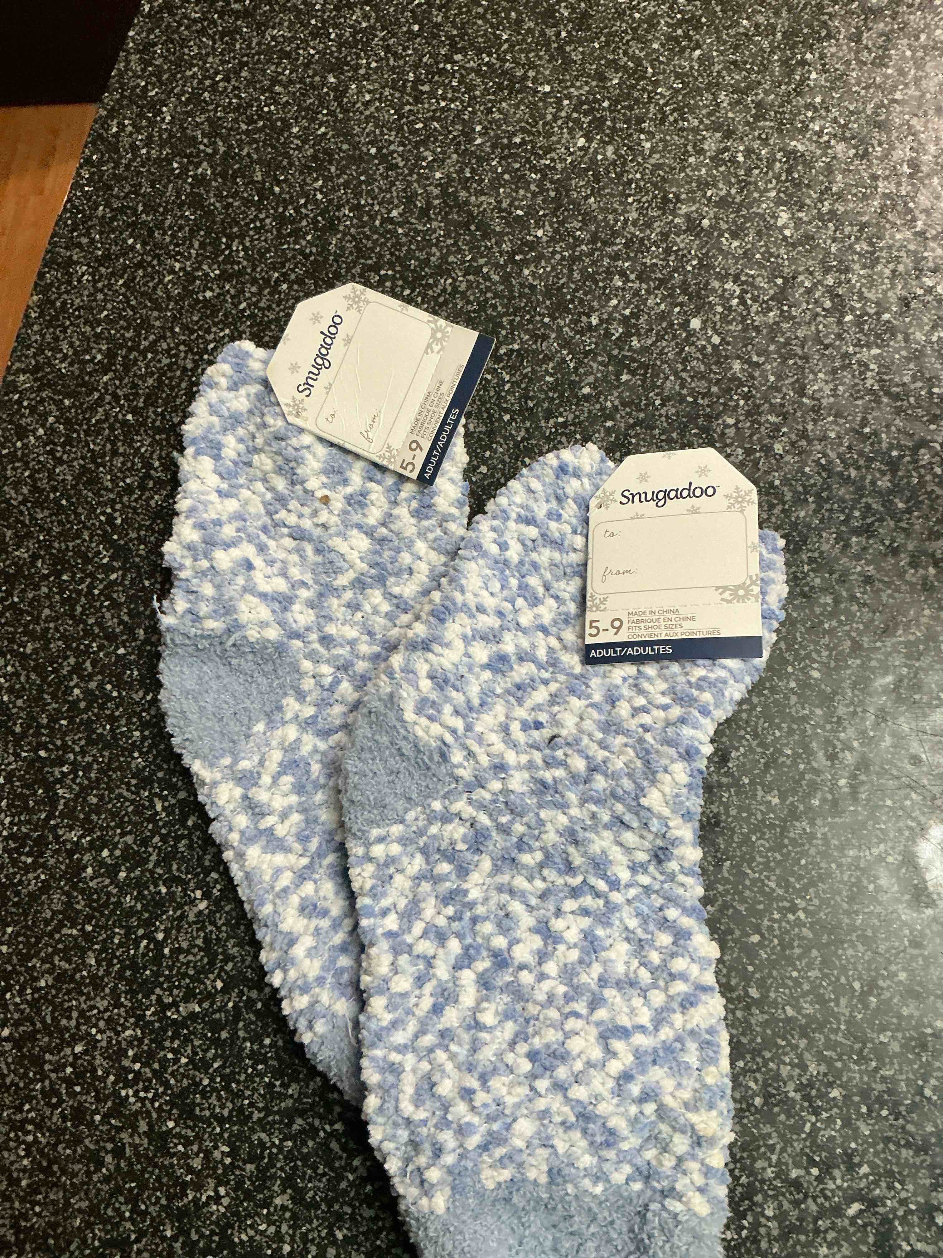 Snugadoo Blue & White Socks Size 5-9