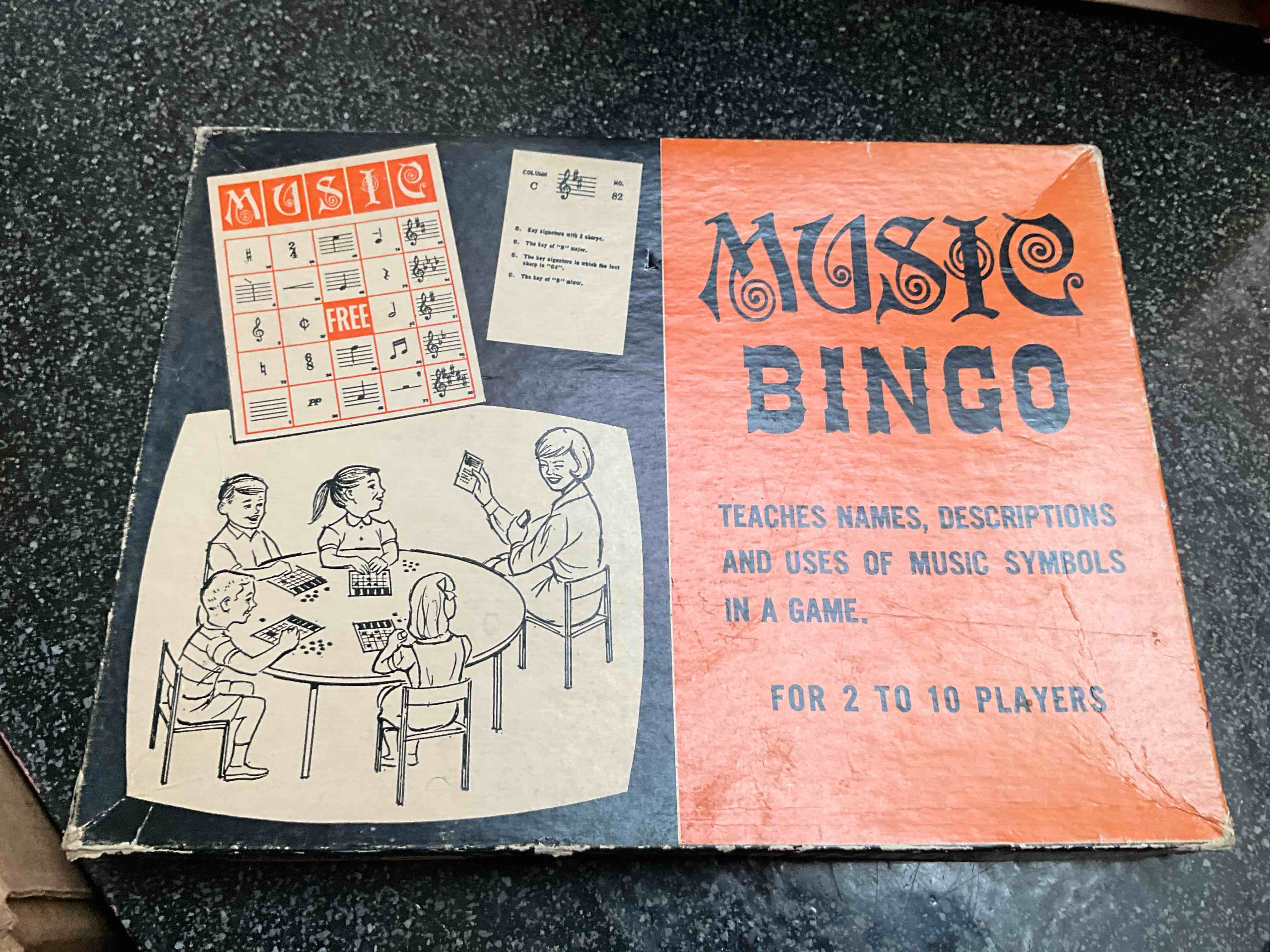 Retro - Music Bingo - for 2 - 10 Players 