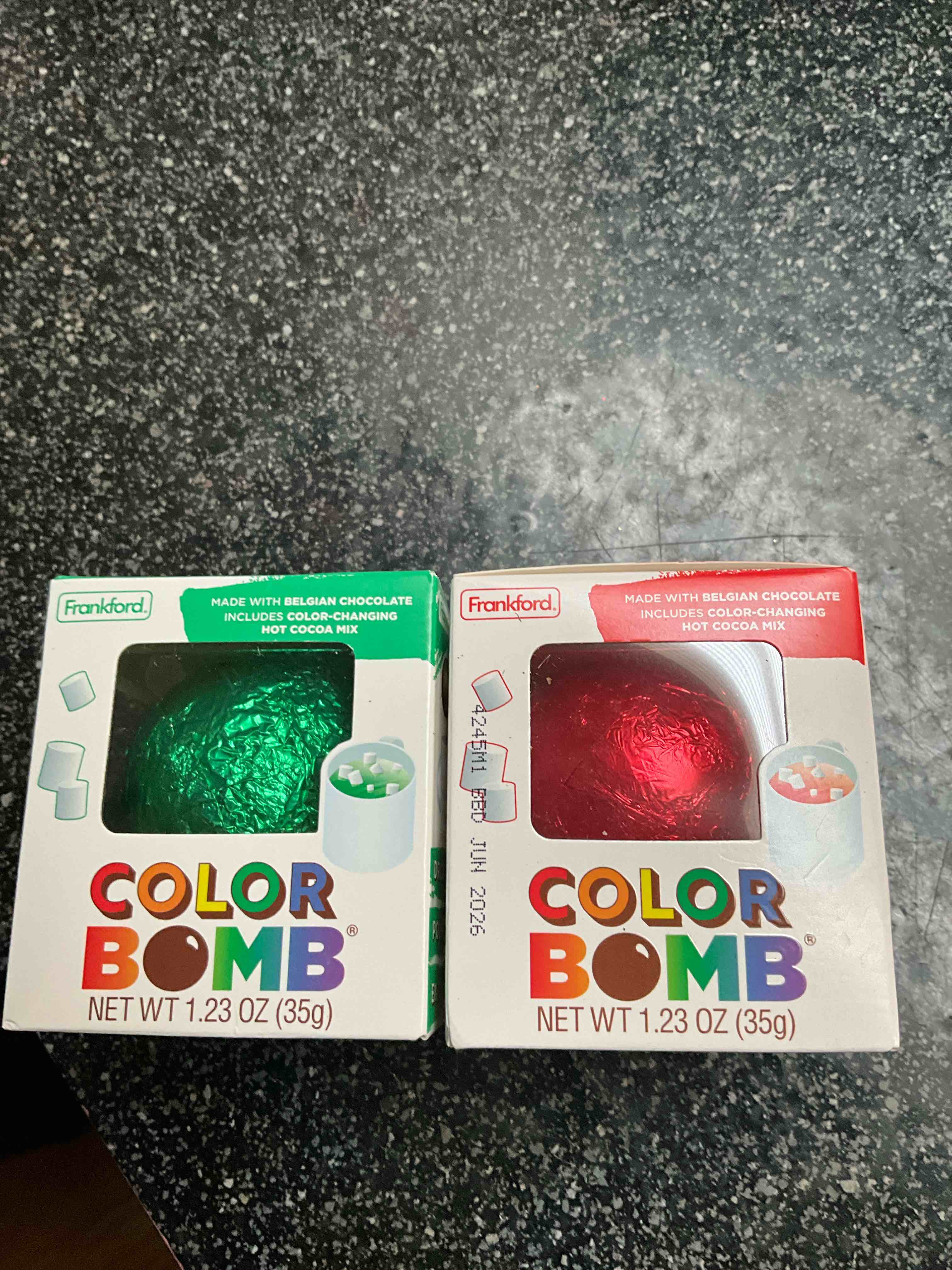 Frankford - Color Bomb - 1.23oz (made with belgian chocolate - color changing hot cocoa mix)