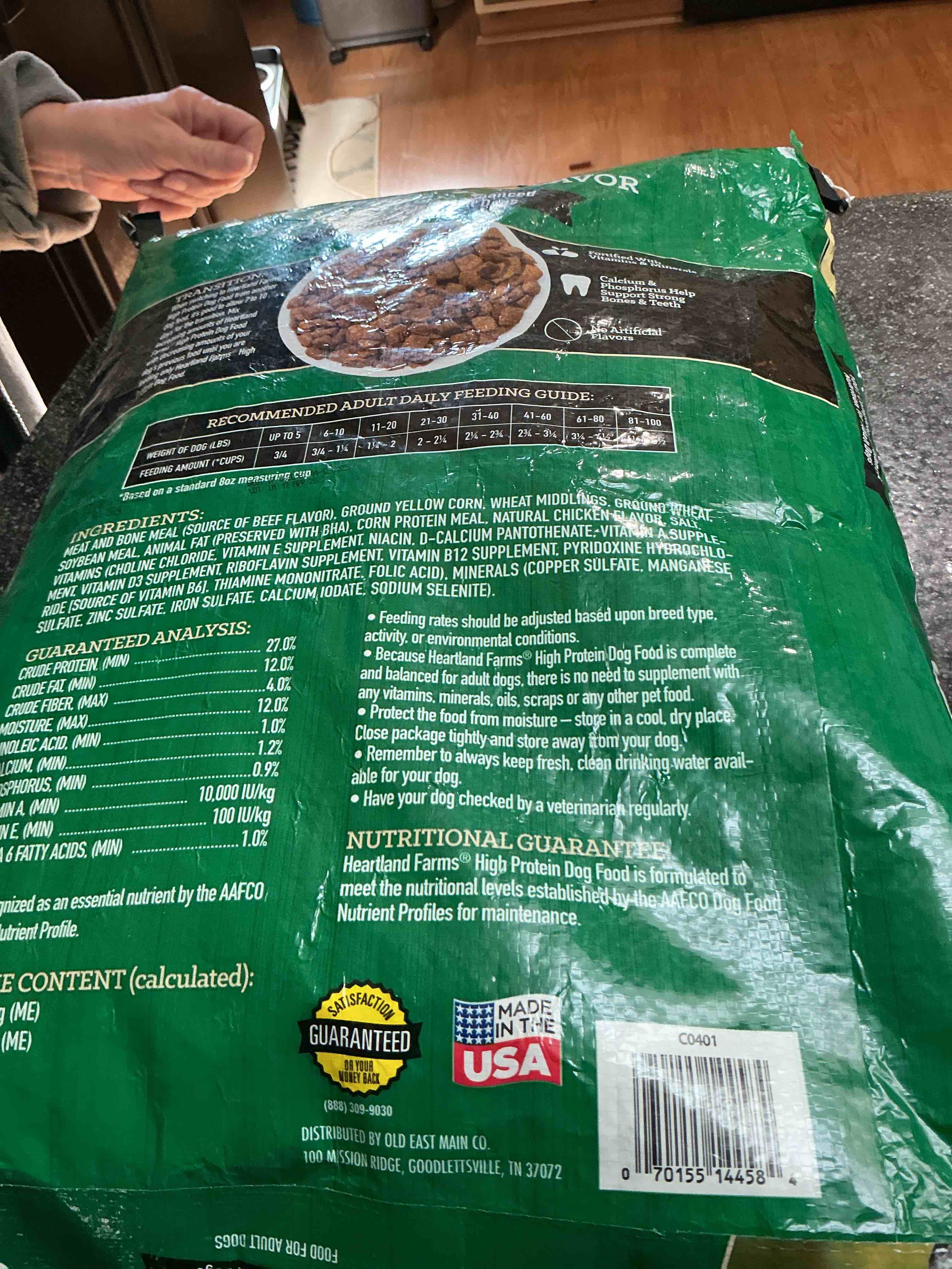Hearthland Farms Dog Food 15 LBS.
