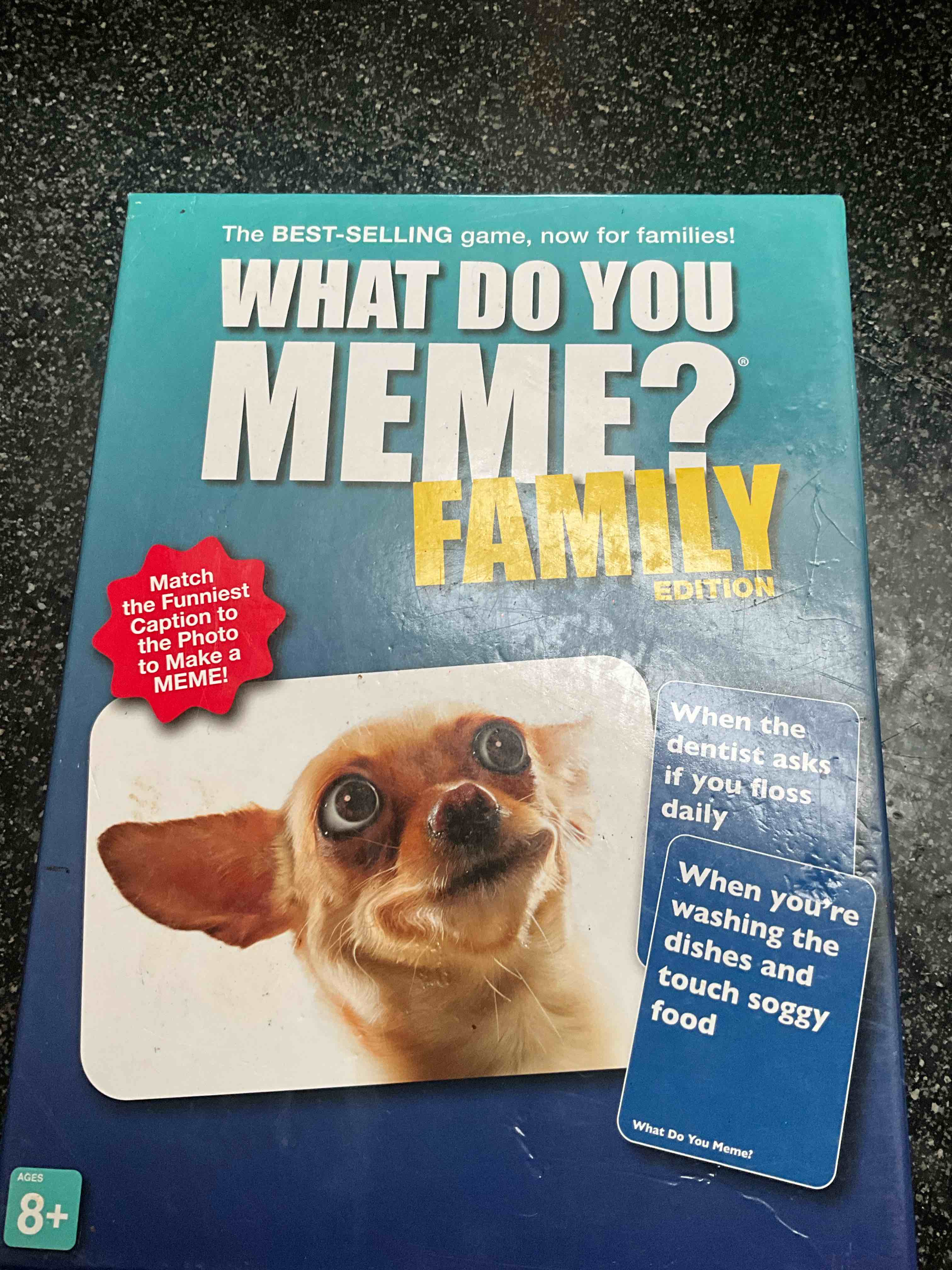 what do you meme? family edition by relatable, now with refreshed content - kids games 8+, family games for kids and adults, easter basket stuffers, includes 300 caption cards, 108 photo cards