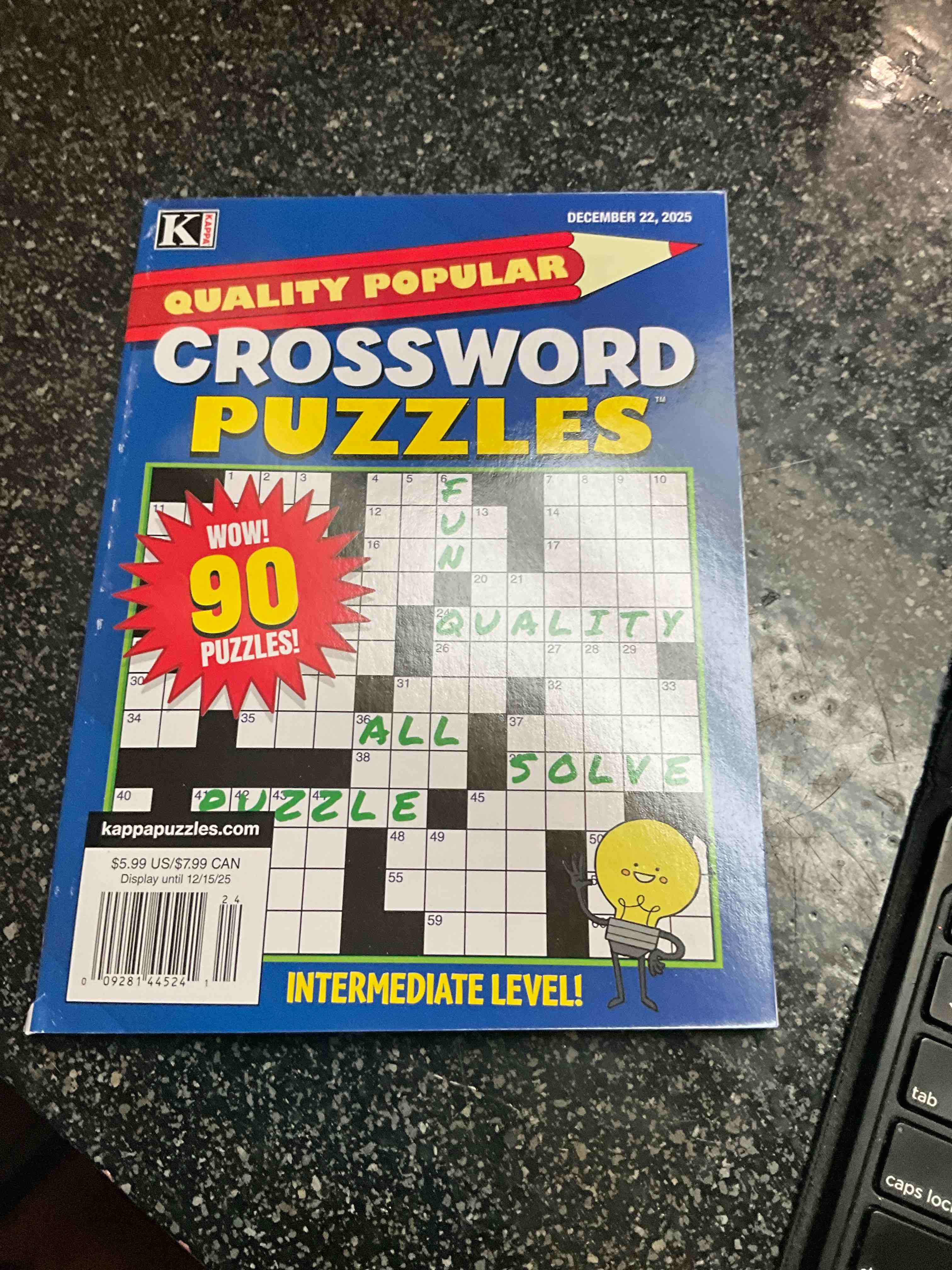 Kappa Quality Popular Crossword Puzzles - 90 Puzzles 