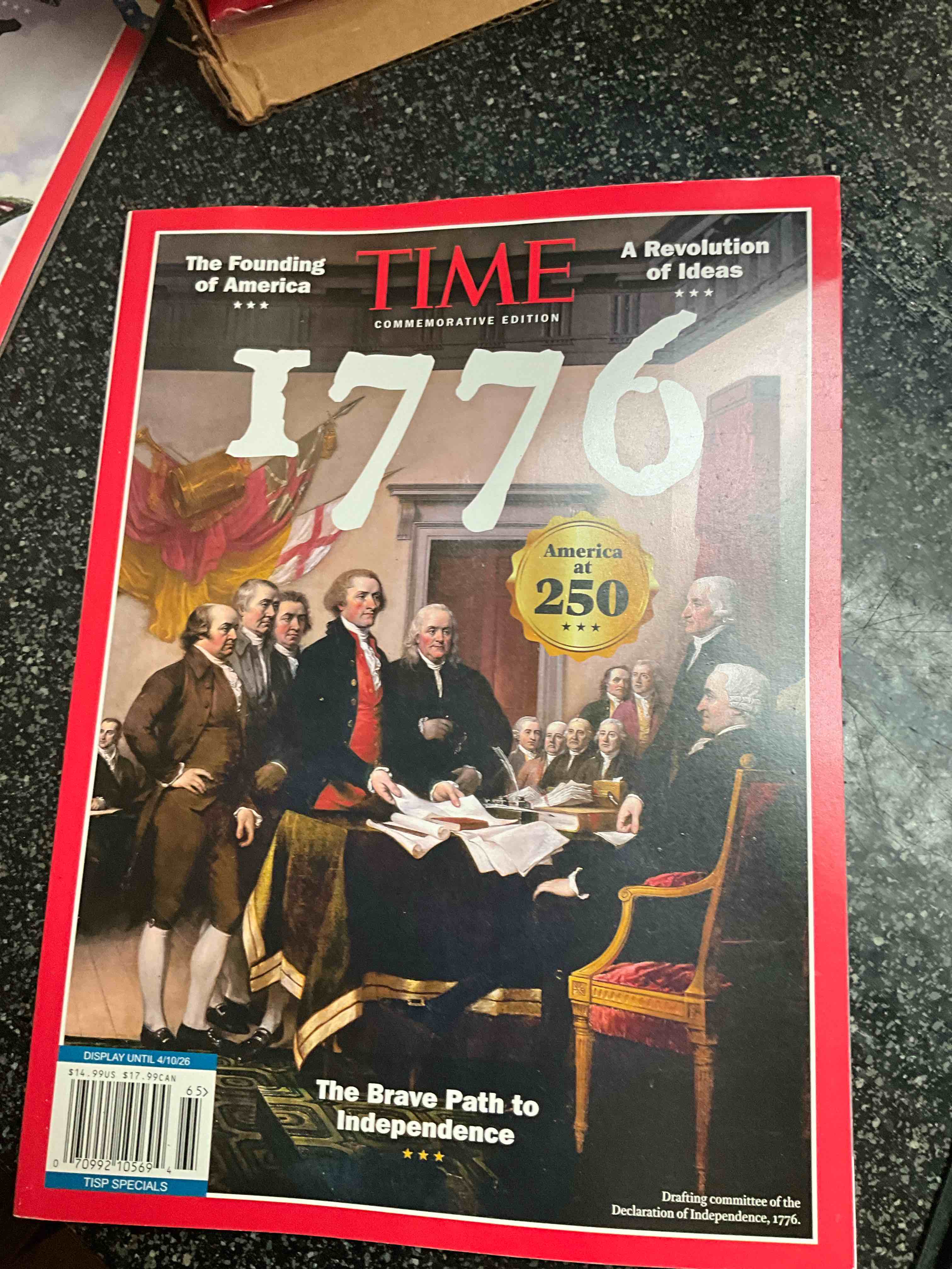 Time Commemorative Edition - 1776 ( 2 Different Covers) 