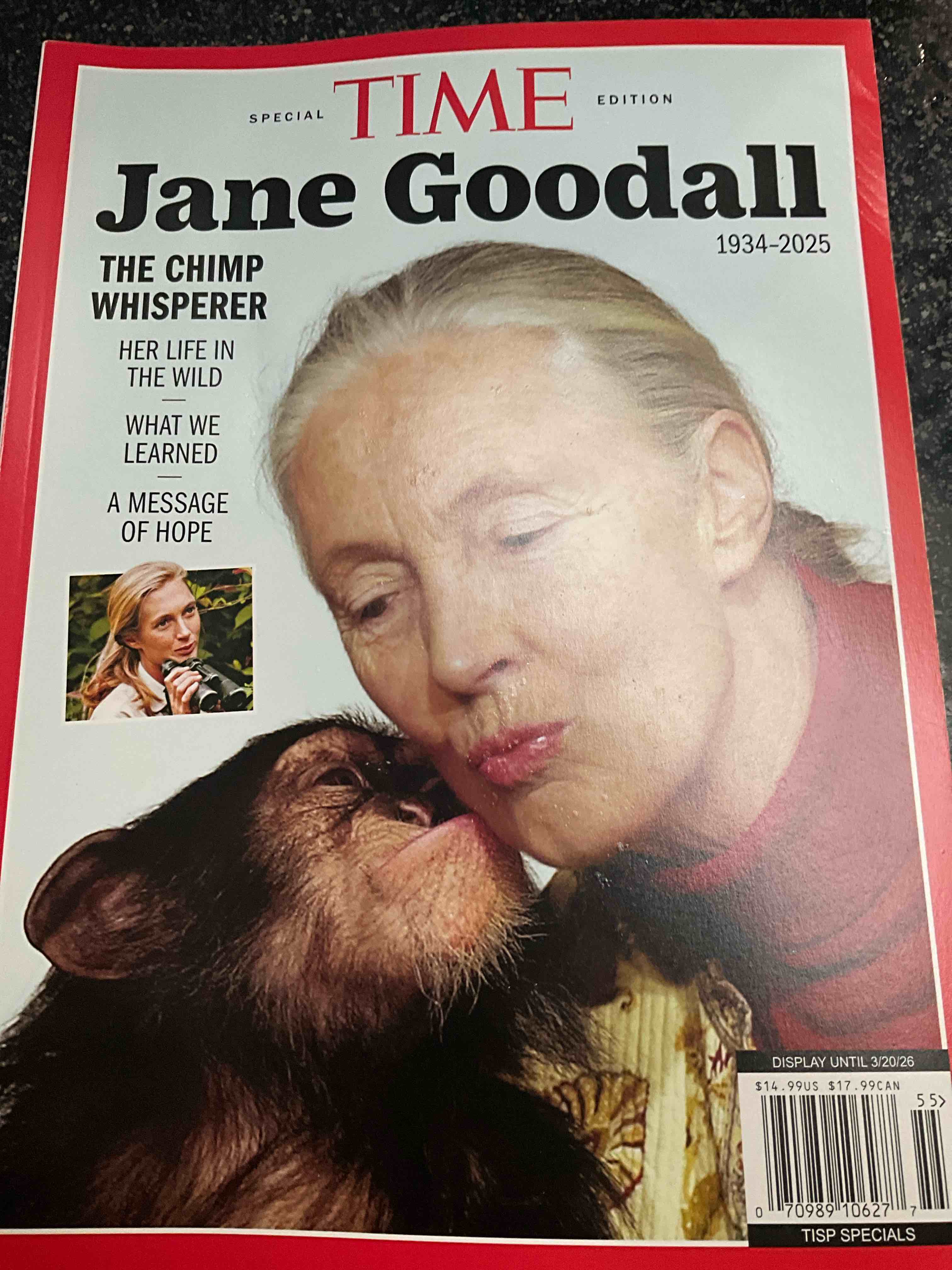 Time Special Edition - Jane Goodall - 1934 - 2025 