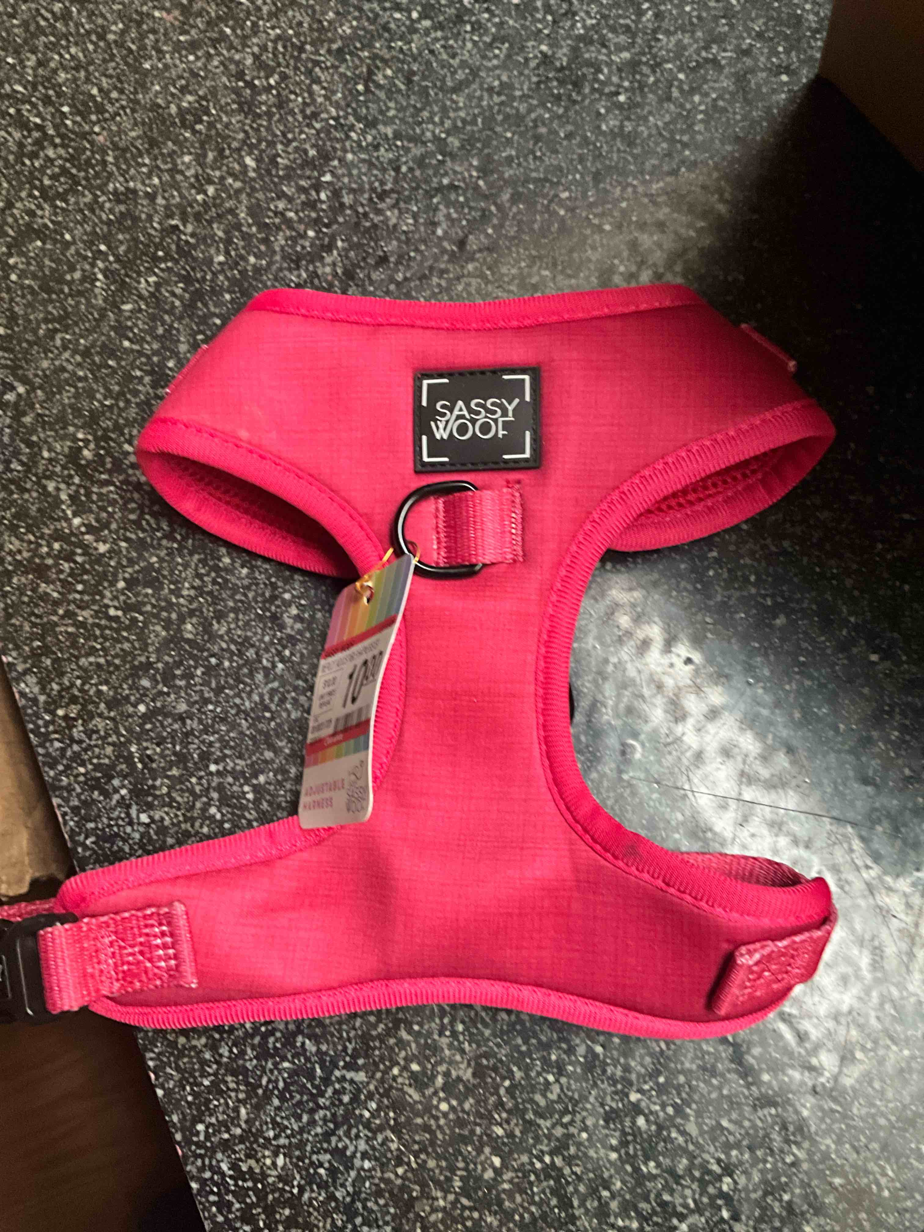 Sassy Woof - Merlot Adjustable Harness - size - S 