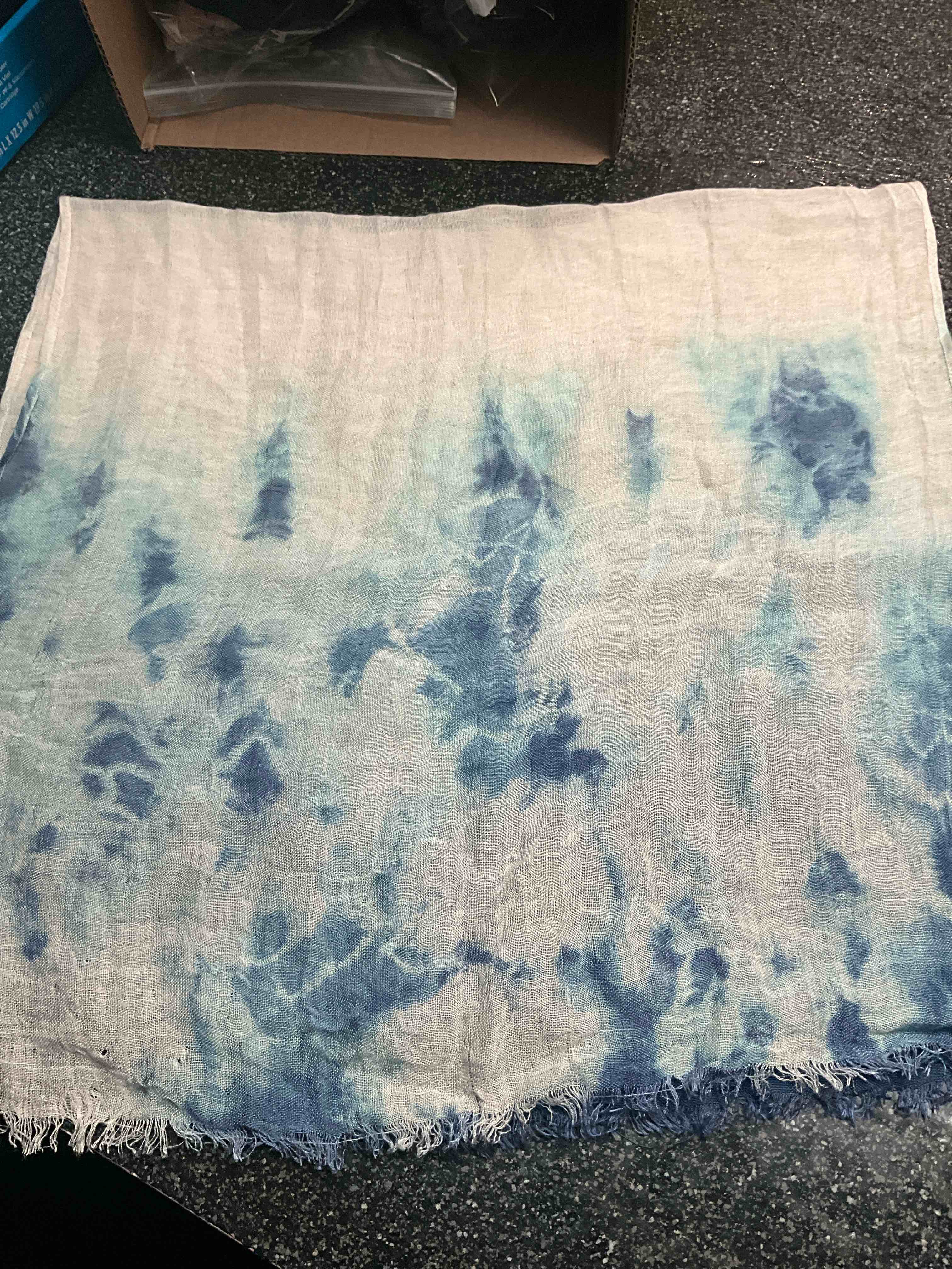 Nalini - Designer - Accent Scarf - Multi-Colored Blues 