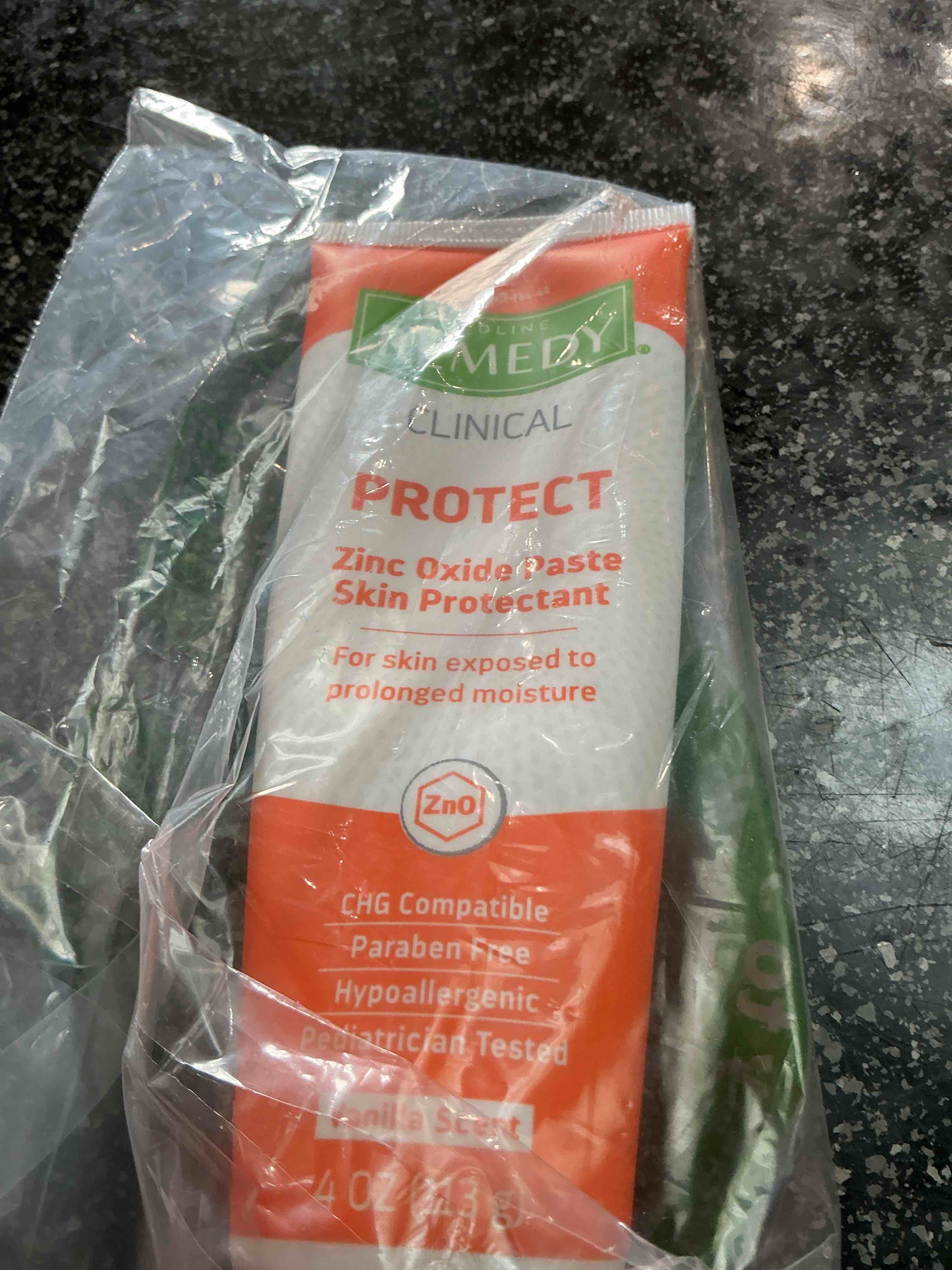 Medline Remedy Clinical Zinc Oxide Paste Skin Protectant (4 oz Tube), Vanilla Scent, Diaper Rash Cream, Incontinence Care, Wetness Protection, Paraben Free, Hypoallergenic, Adults, Children