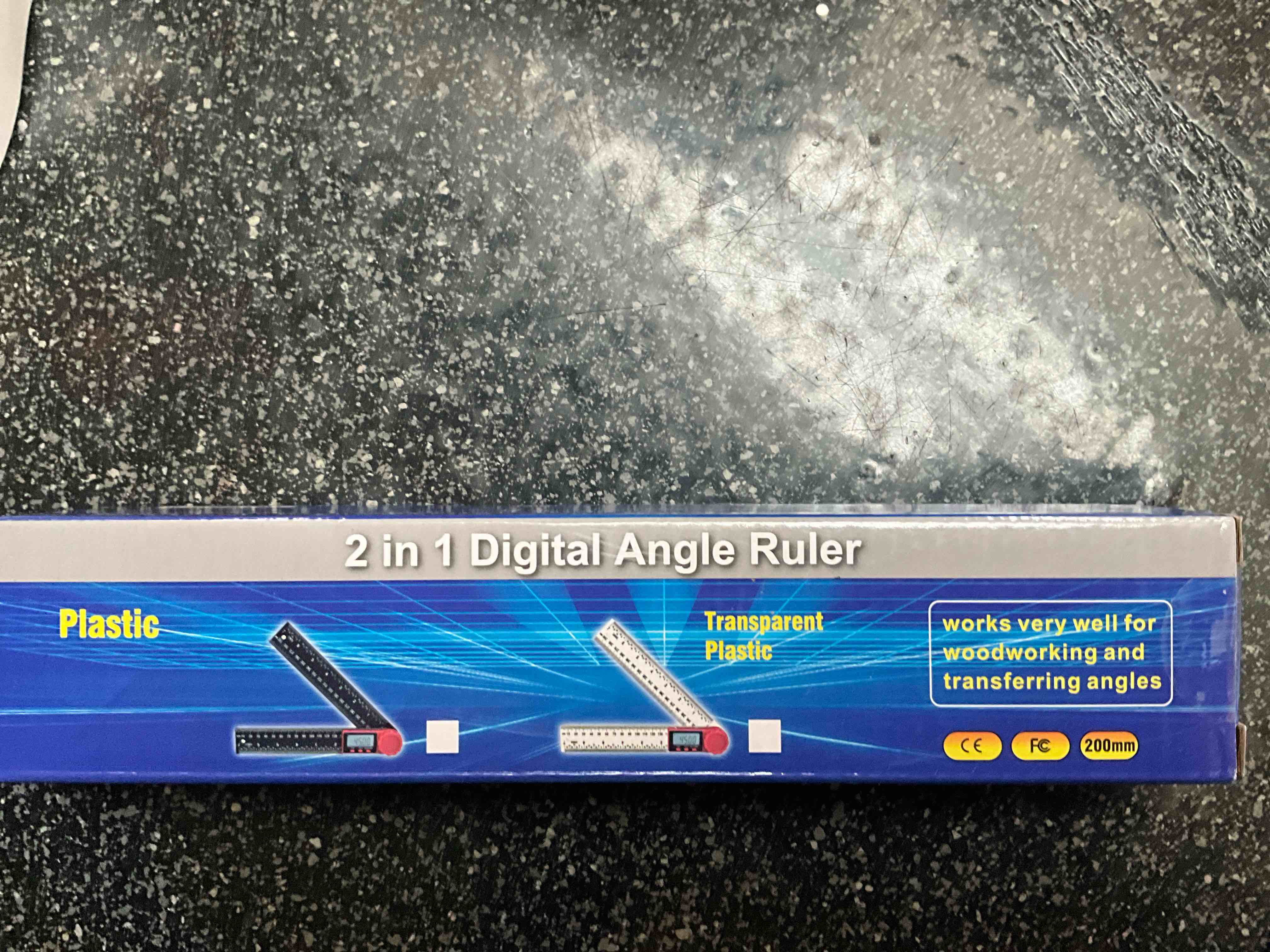 2 in 1 Digital Angle Ruler - works well for woodworking and transferring angles  