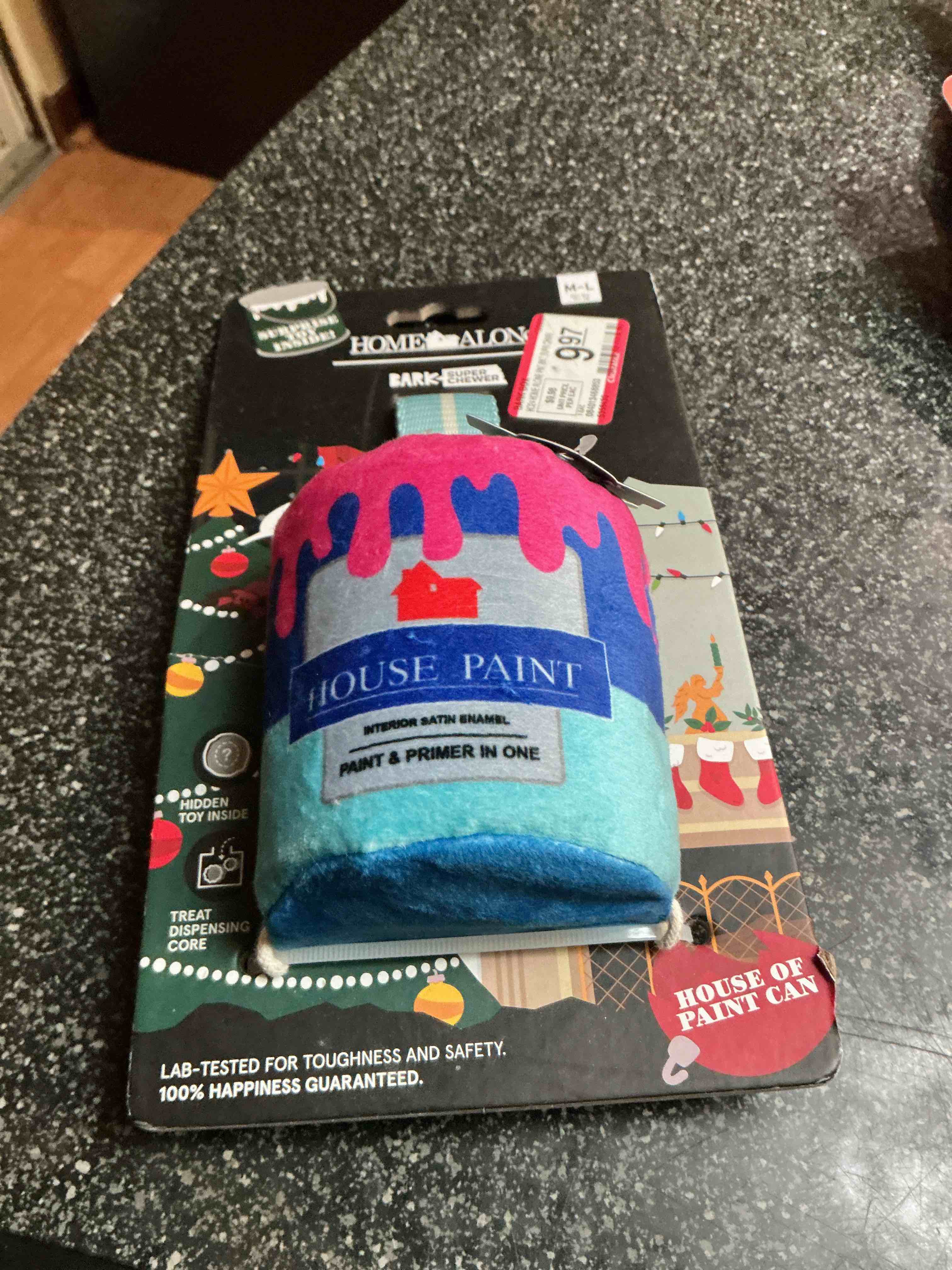 Home Alone Bark Super Chewer  Dog Toy Size M-L 