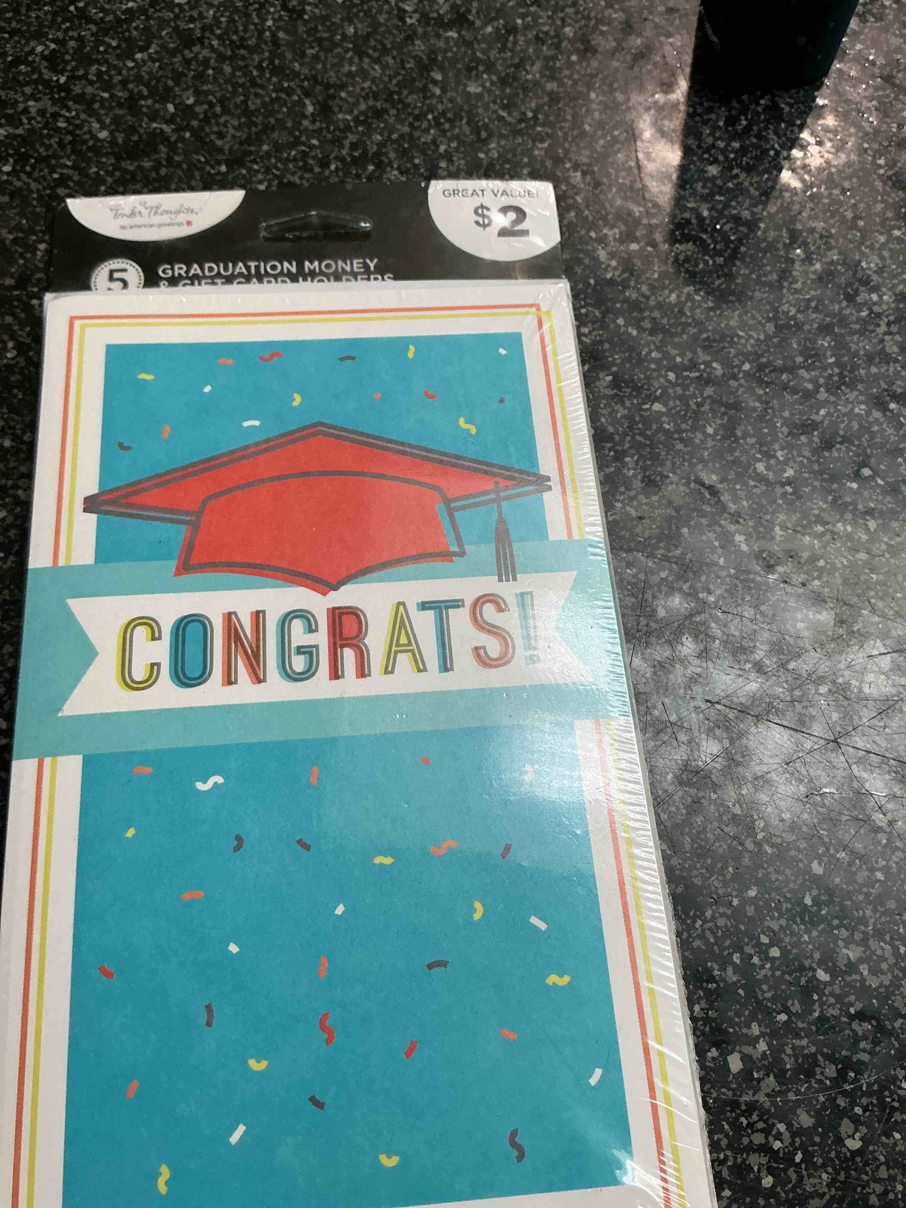 Graduation Money & Gift Holders 5 In Package 