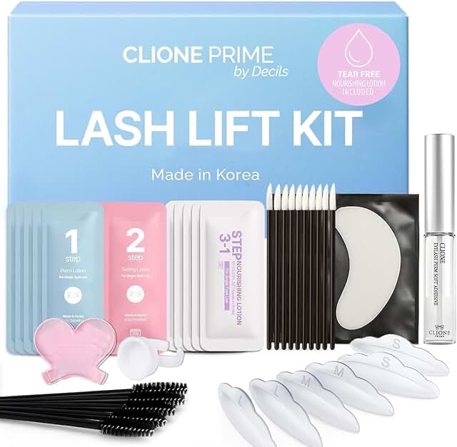 Lash Lift Kit Eyelash Perm Kit, with Detailed Instruction Eyelash Lift Kit, Easy for Beginner and Professional Lash Perm Kit, Achieve Salon-Quality Lashes Lift with Safe and Effective Result