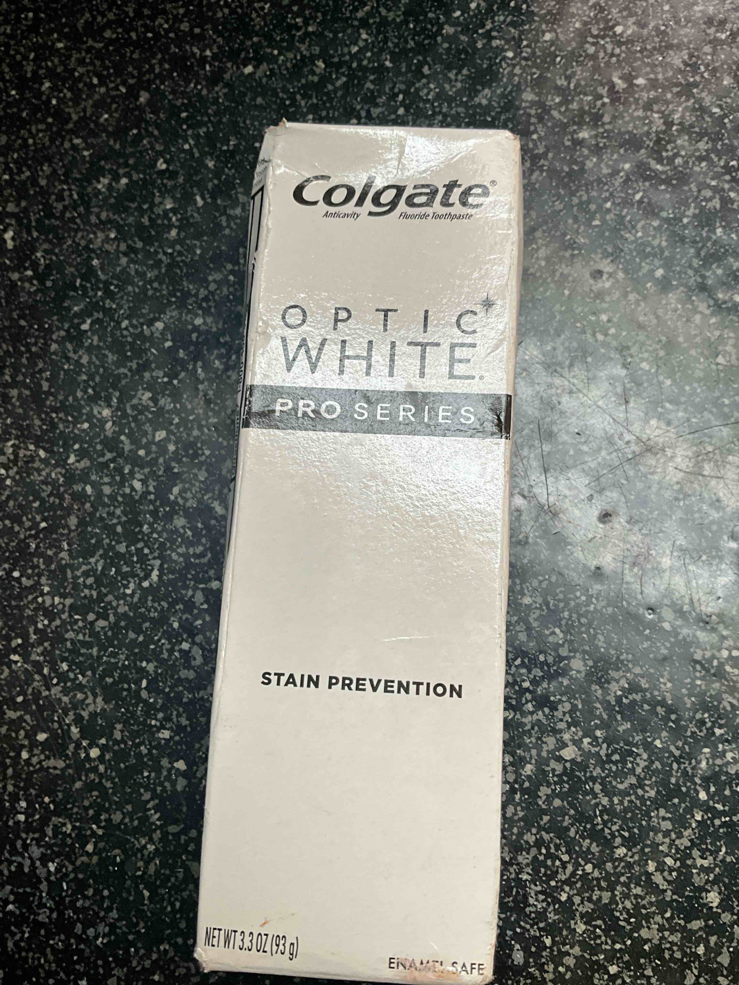 Colgate Optic White Pro Series Whitening Toothpaste with 5% Hydrogen Peroxide, Stain Prevention, 3.3 Oz Tube