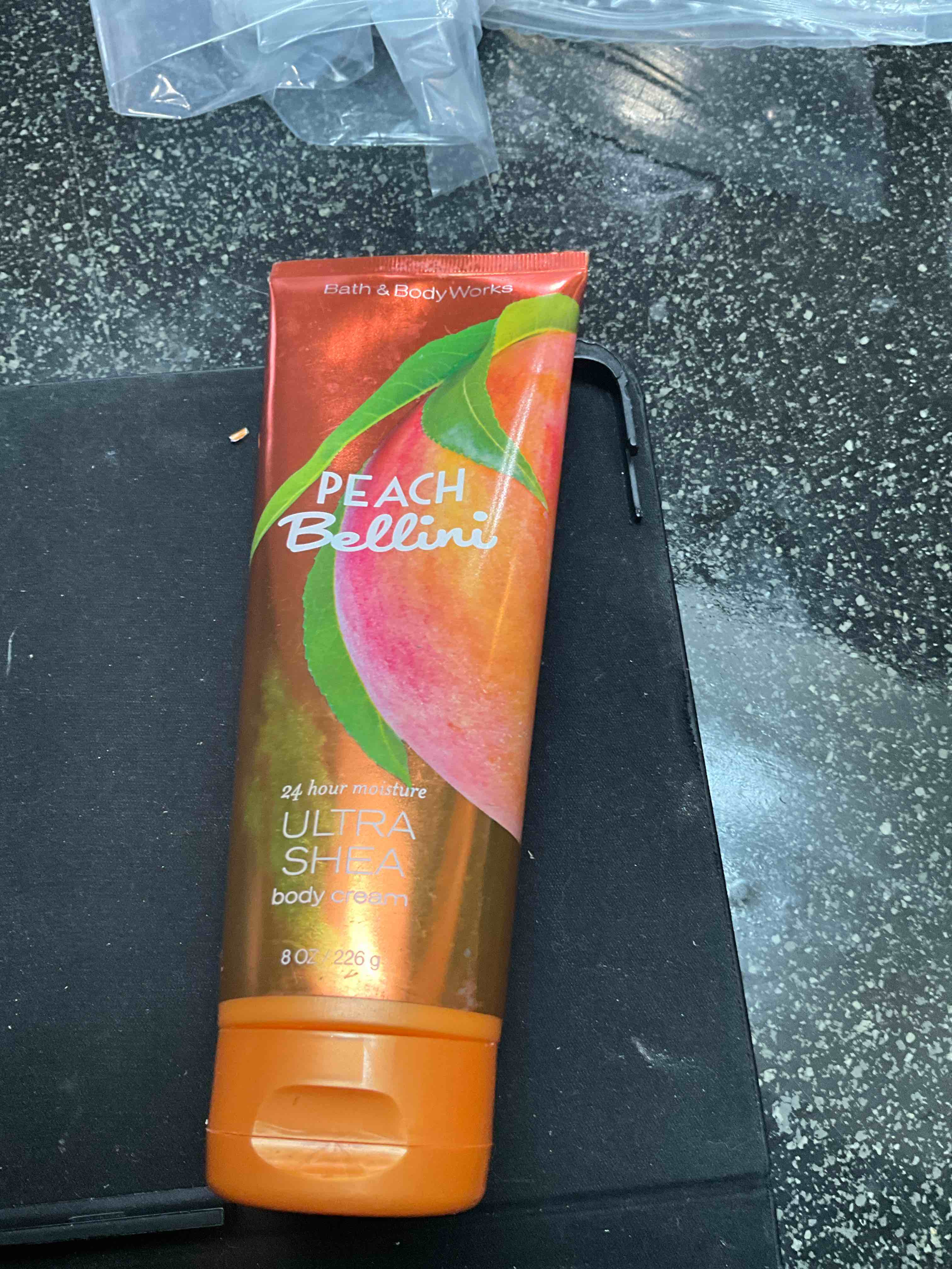 Condition photo showing As Is for Bath Body Works Peach Bellini Body Cream - 8 oz