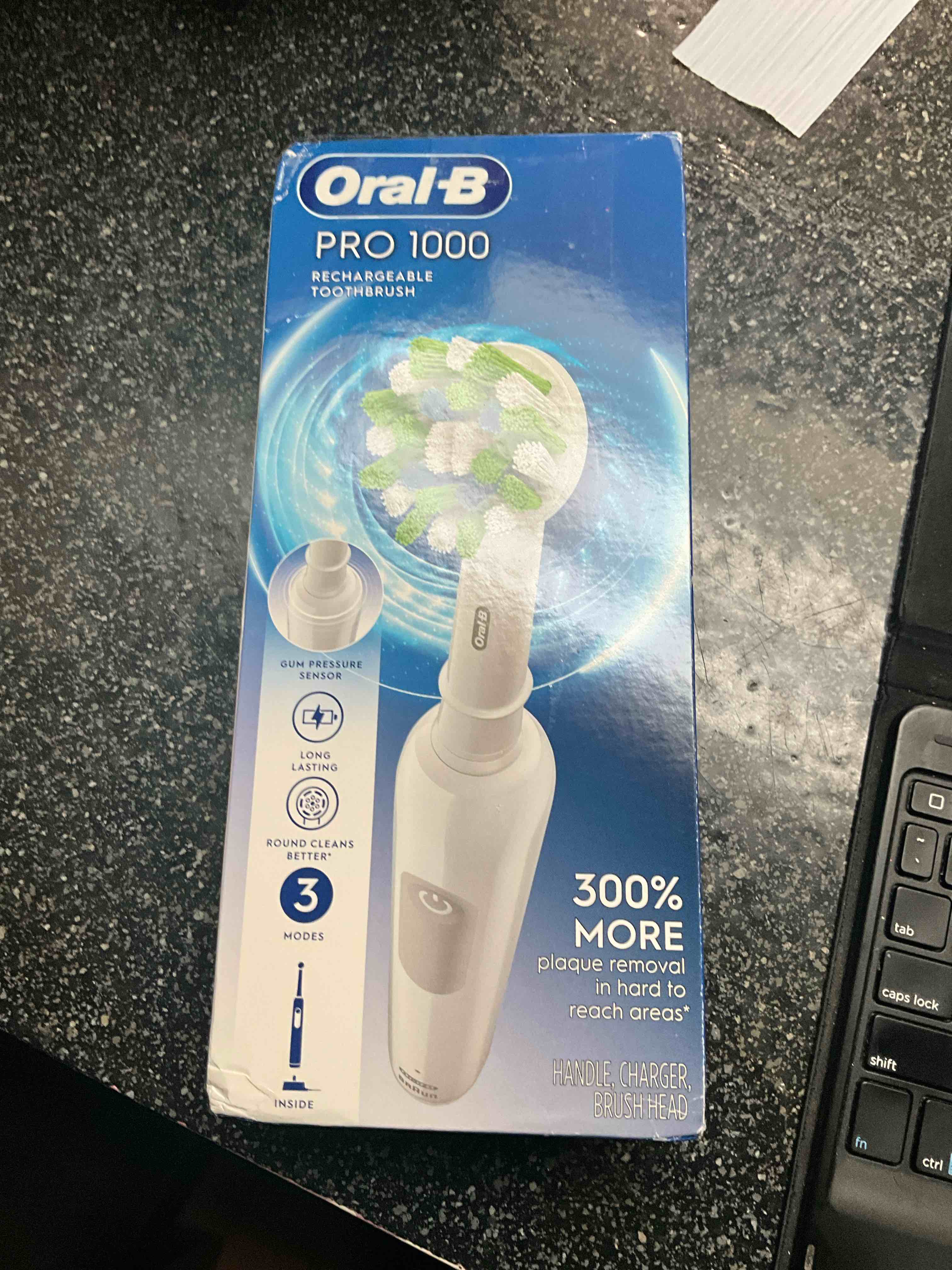 oral b pro 1000 power rechargeable toothbrush