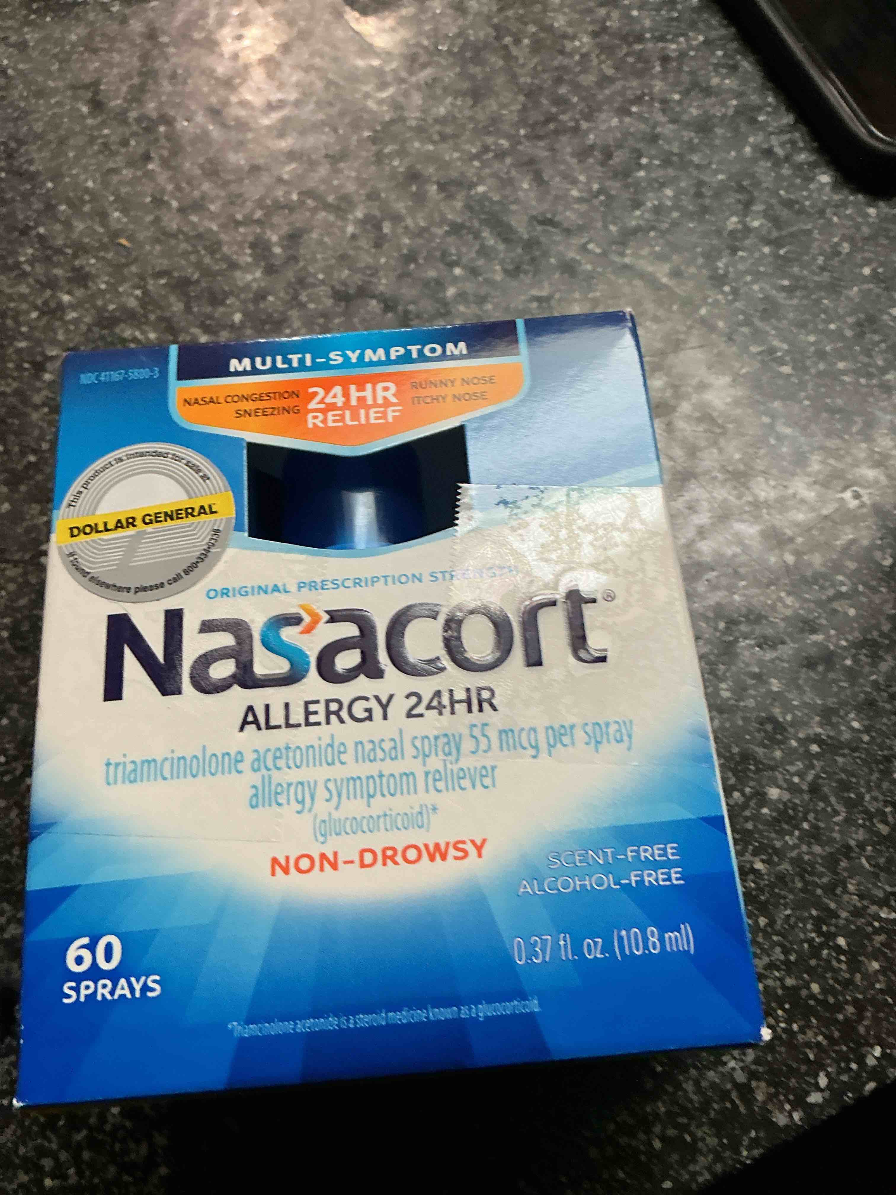 nasacort allergy 24 hr multi-symptom nasal allergy spray - 60 sprays,