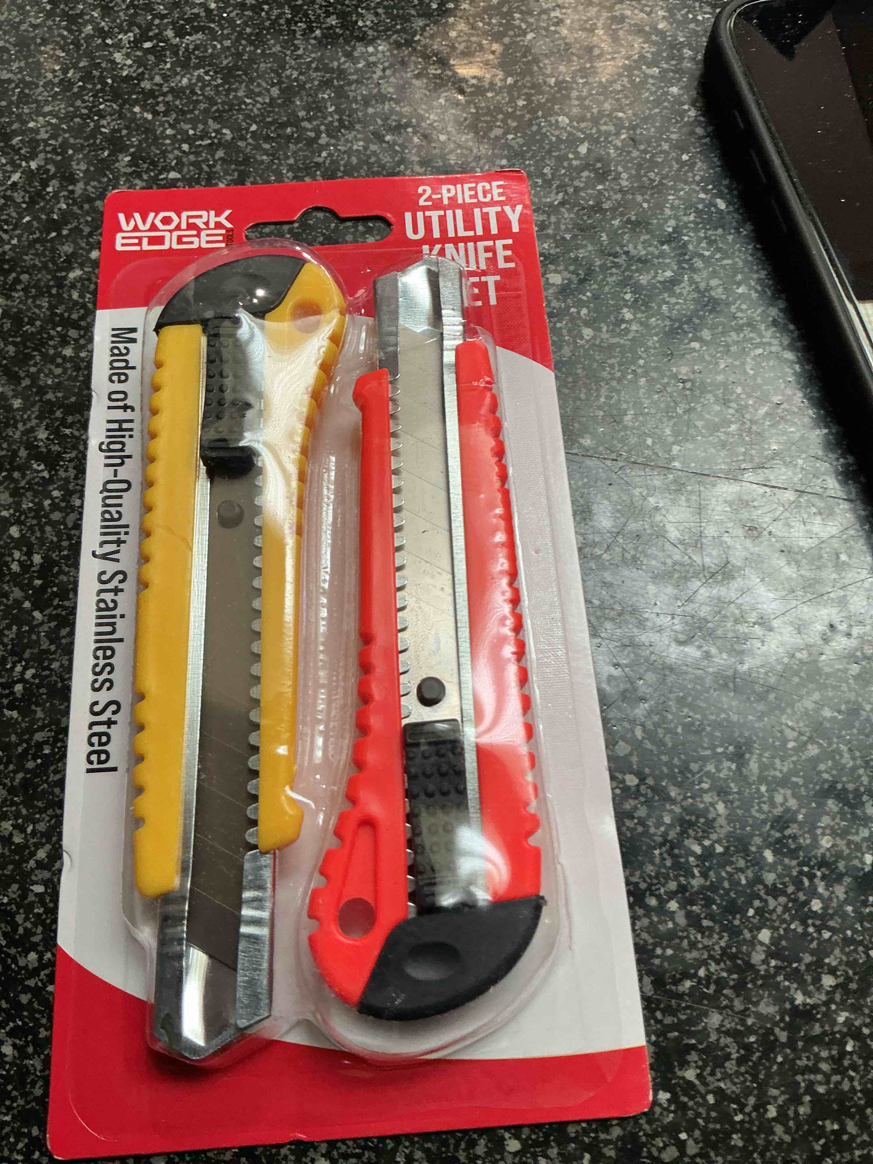 work edge 2 -piece utility knife set 