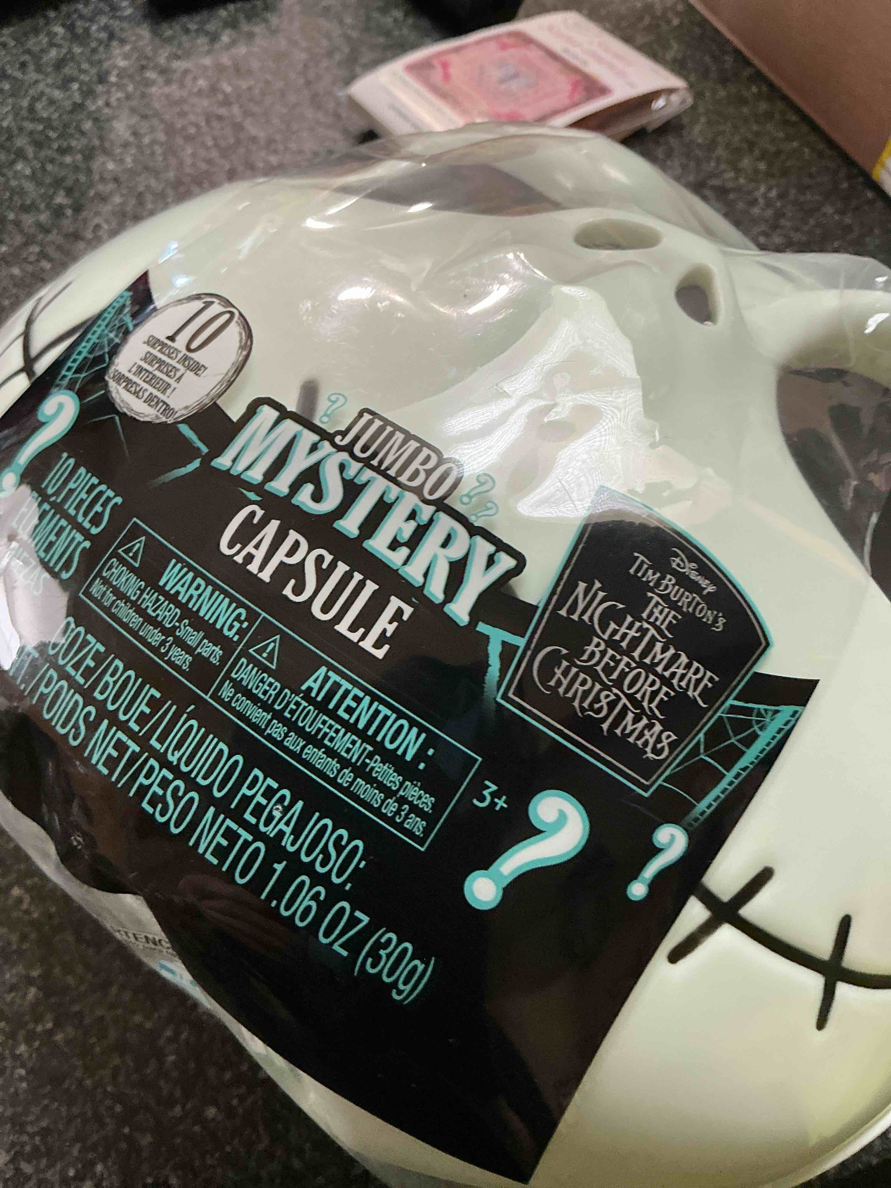 disney tim burton’s the nightmare before christmas jumbo mystery capsule 