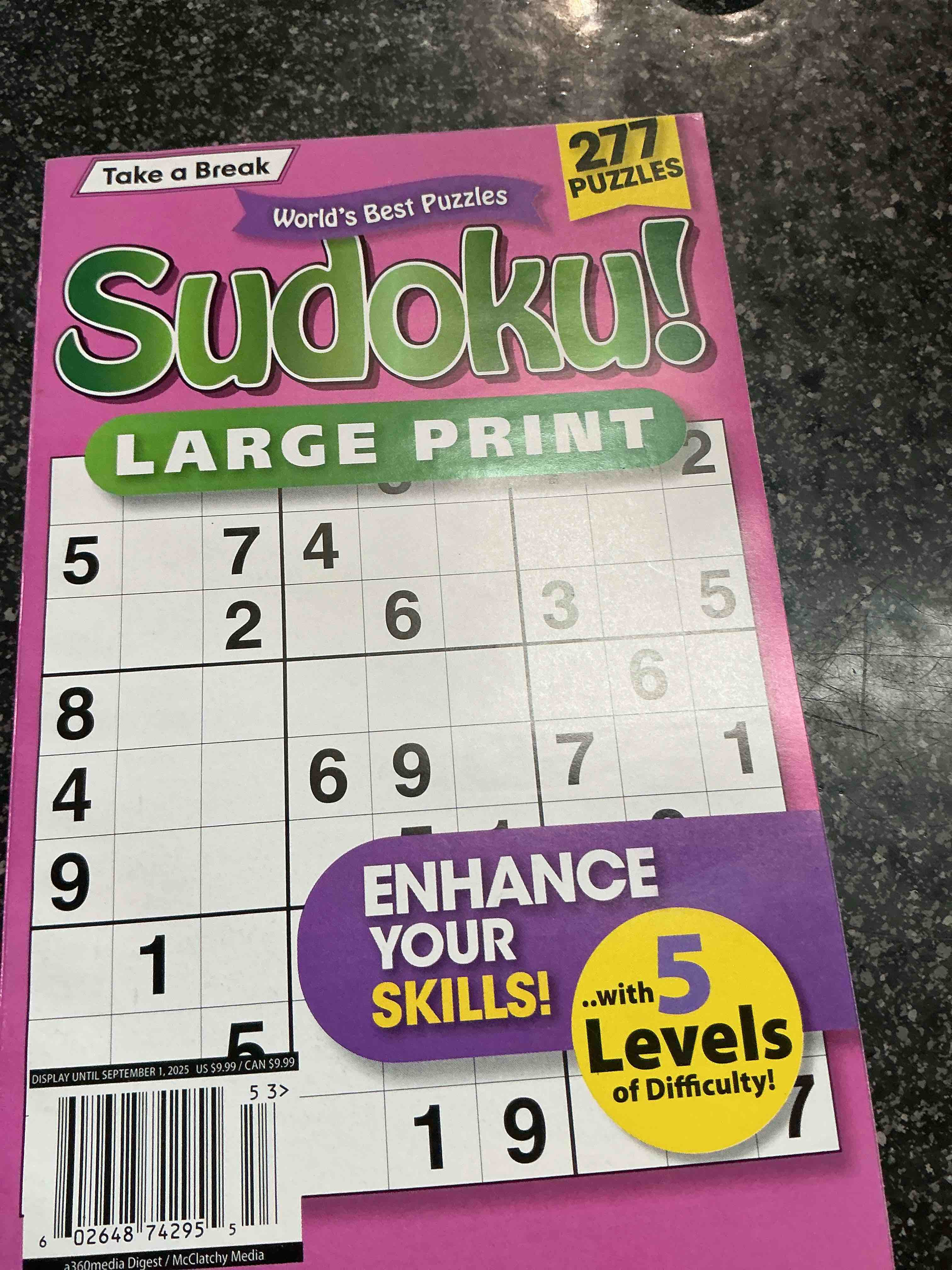 take a break world’s best puzzles sudoku! large print