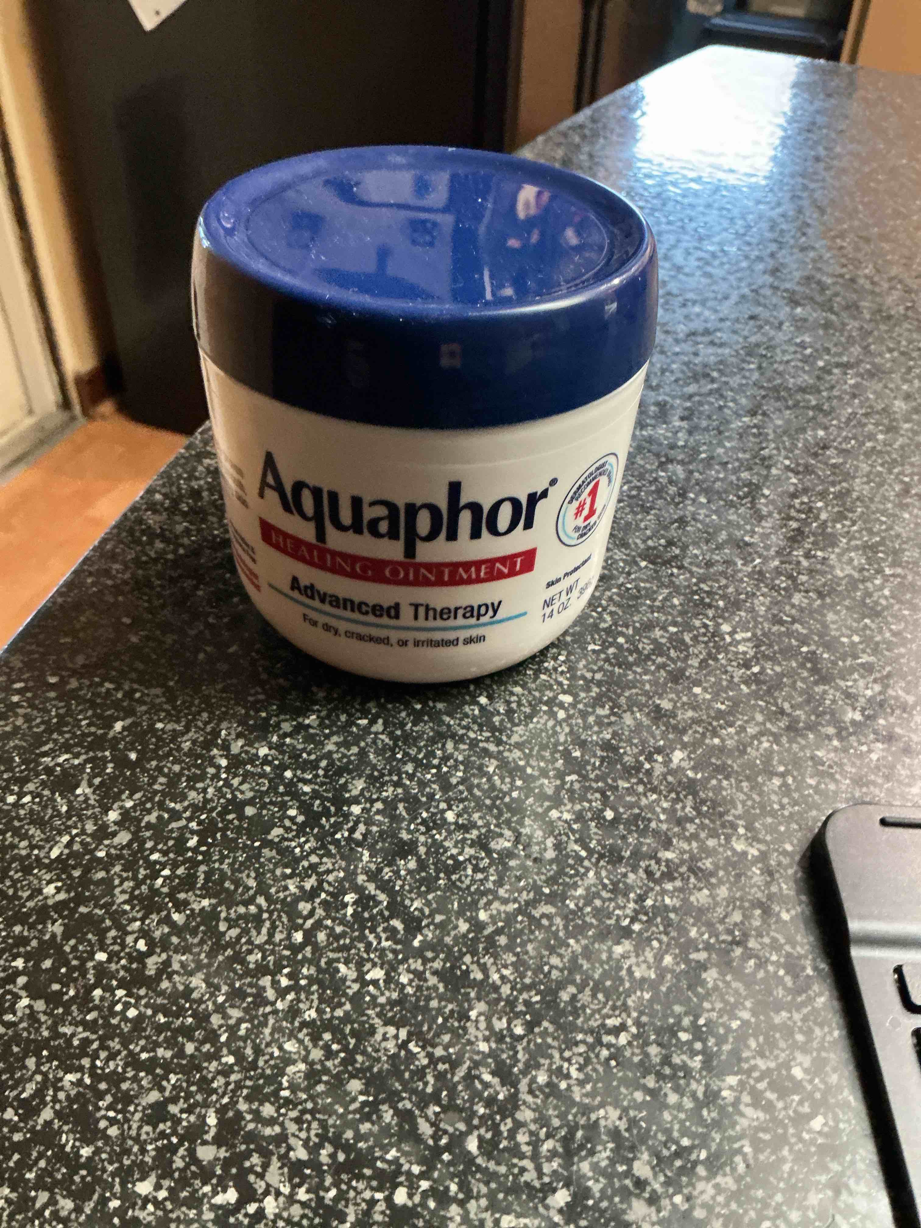 aquaphor healing ointment, advanced therapy skin protectant, multi-purpose healing ointment and body moisturizer, for dry, cracked skin, minor cuts and burns, 14 oz jar