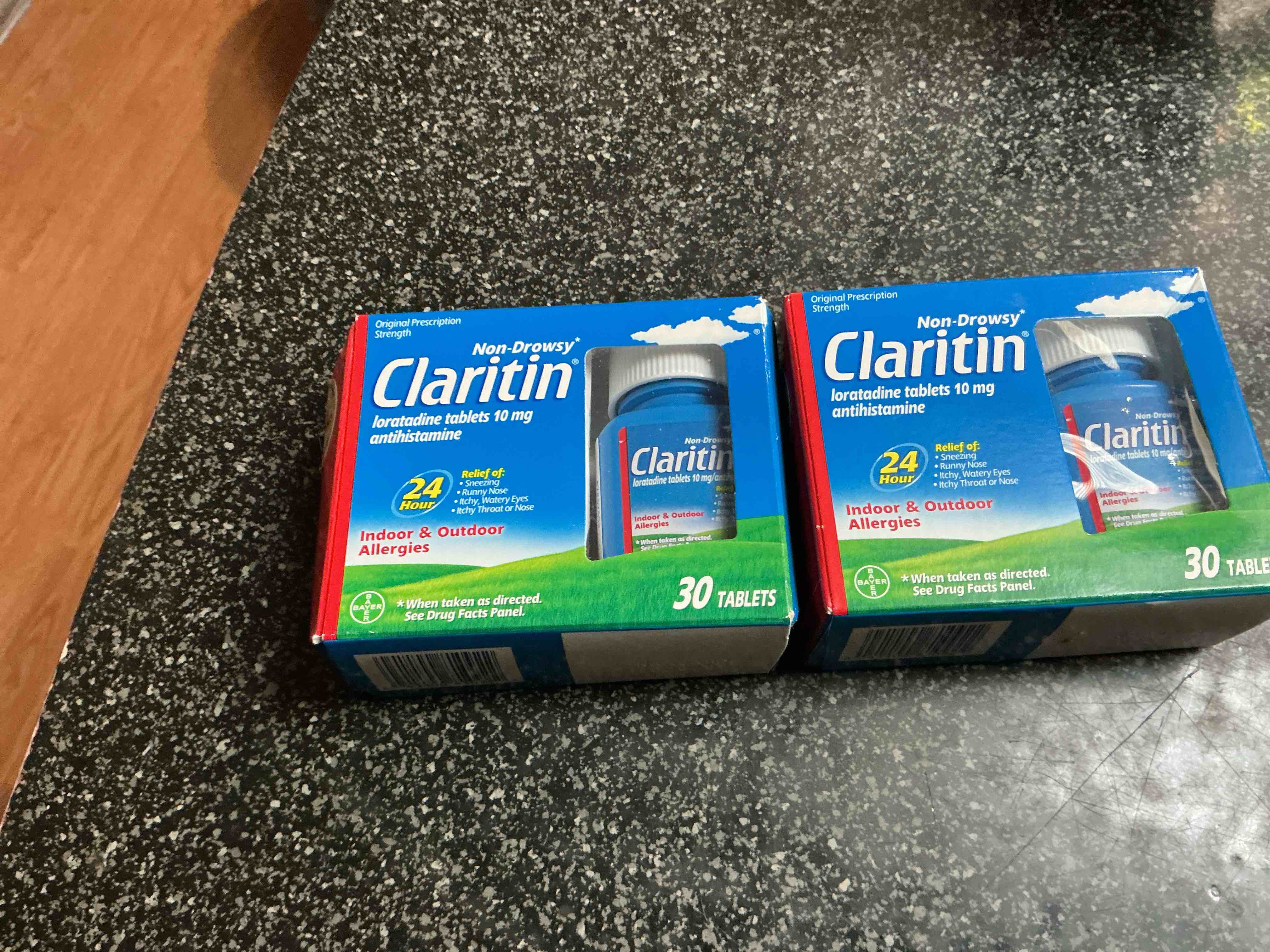 claritin 24 hr non drowsy allergy medicine, loratadine antihistamine tablets, 30 ct