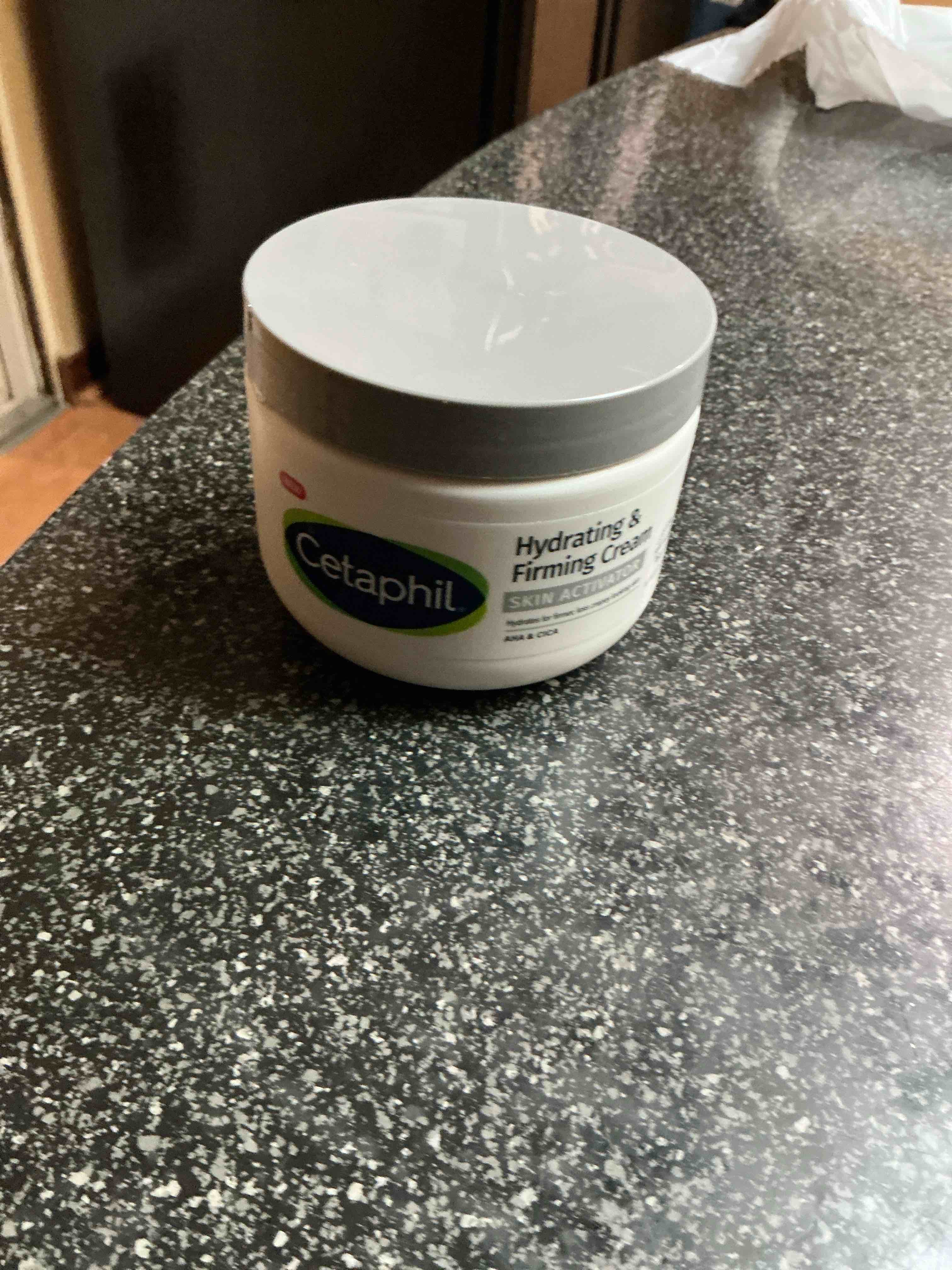 cetaphil skin activator hydrating & firming body cream 12oz, mandelic acid (aha) and centella asiatica (cica) cream, hydrates and firms aging skin, anti-aging skincare, 12 oz